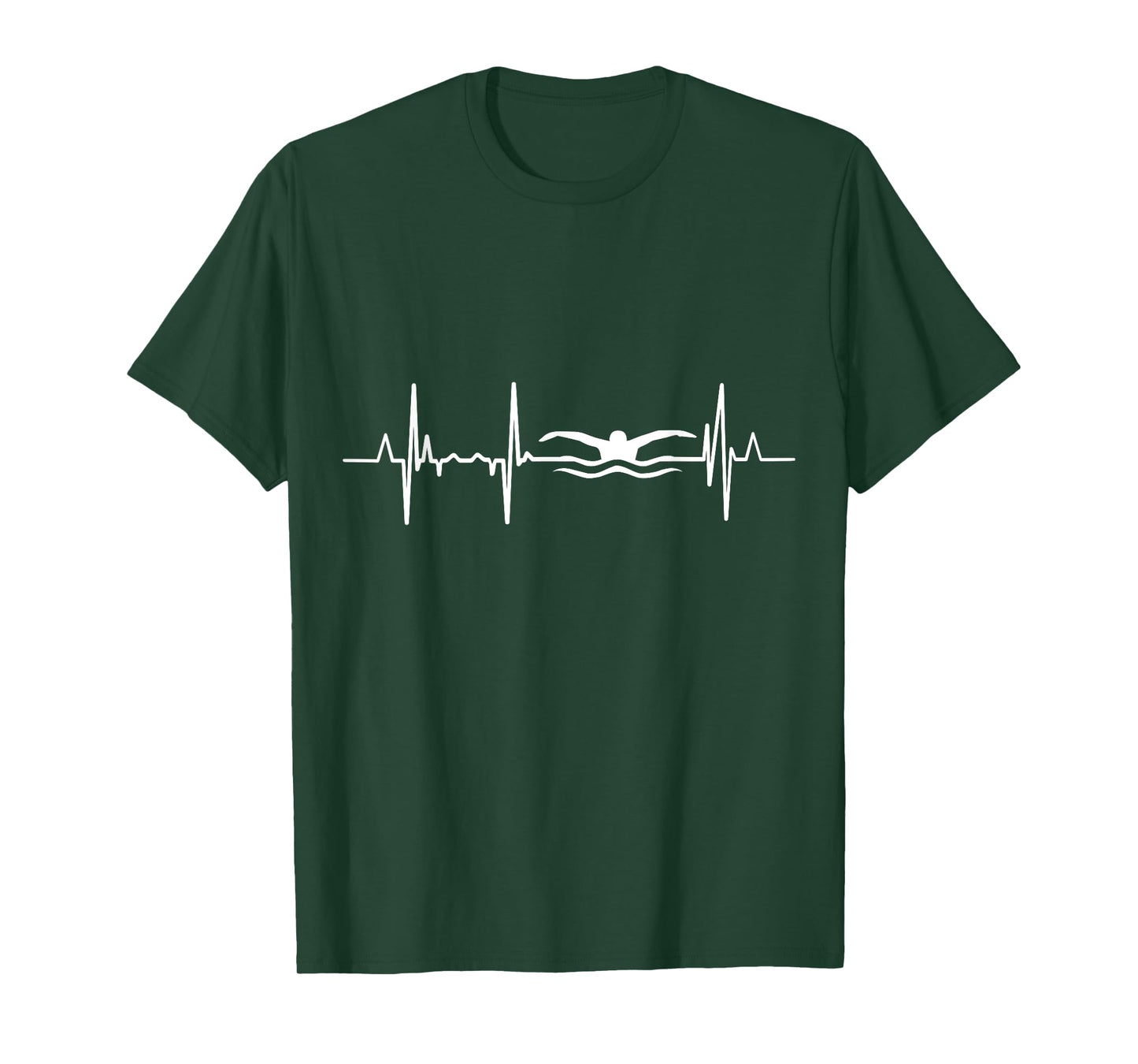 My Heart Beats For Swimming Cardiogram T-Shirt
