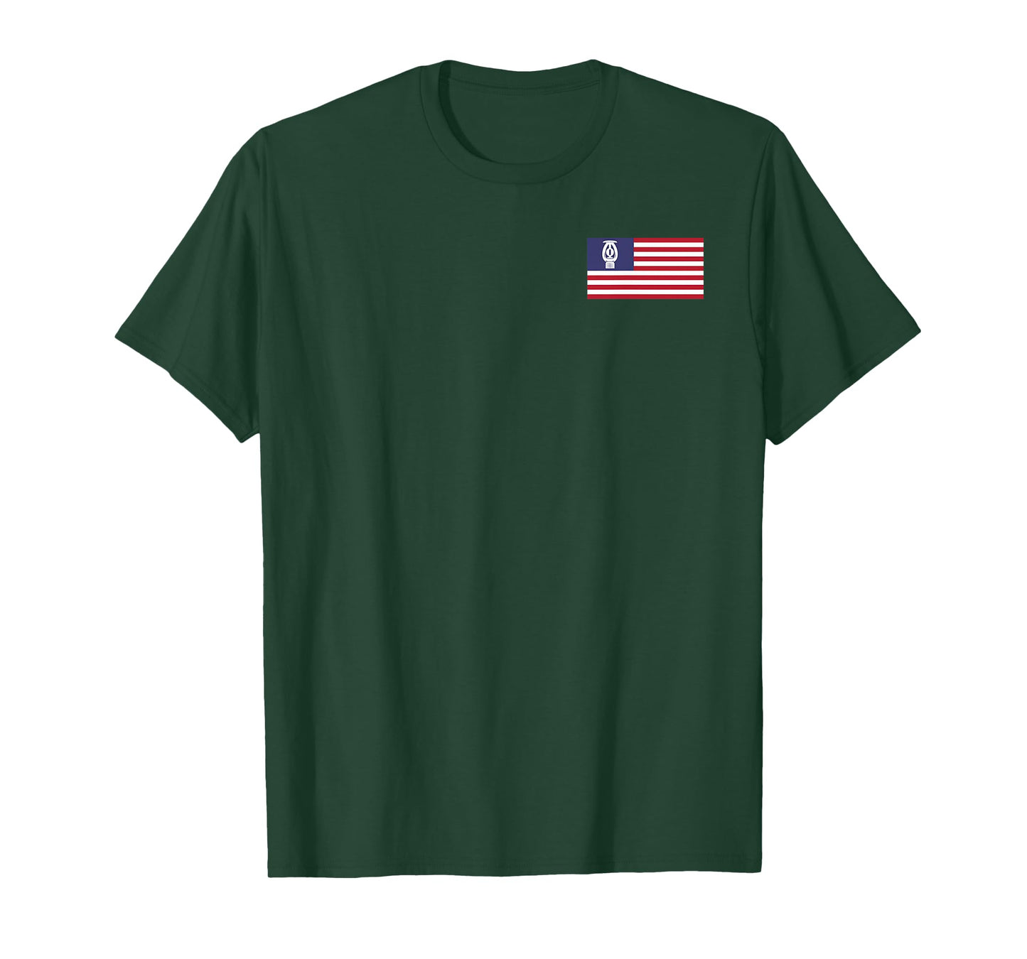 Fire Sprinkler Head American Flag T-Shirt