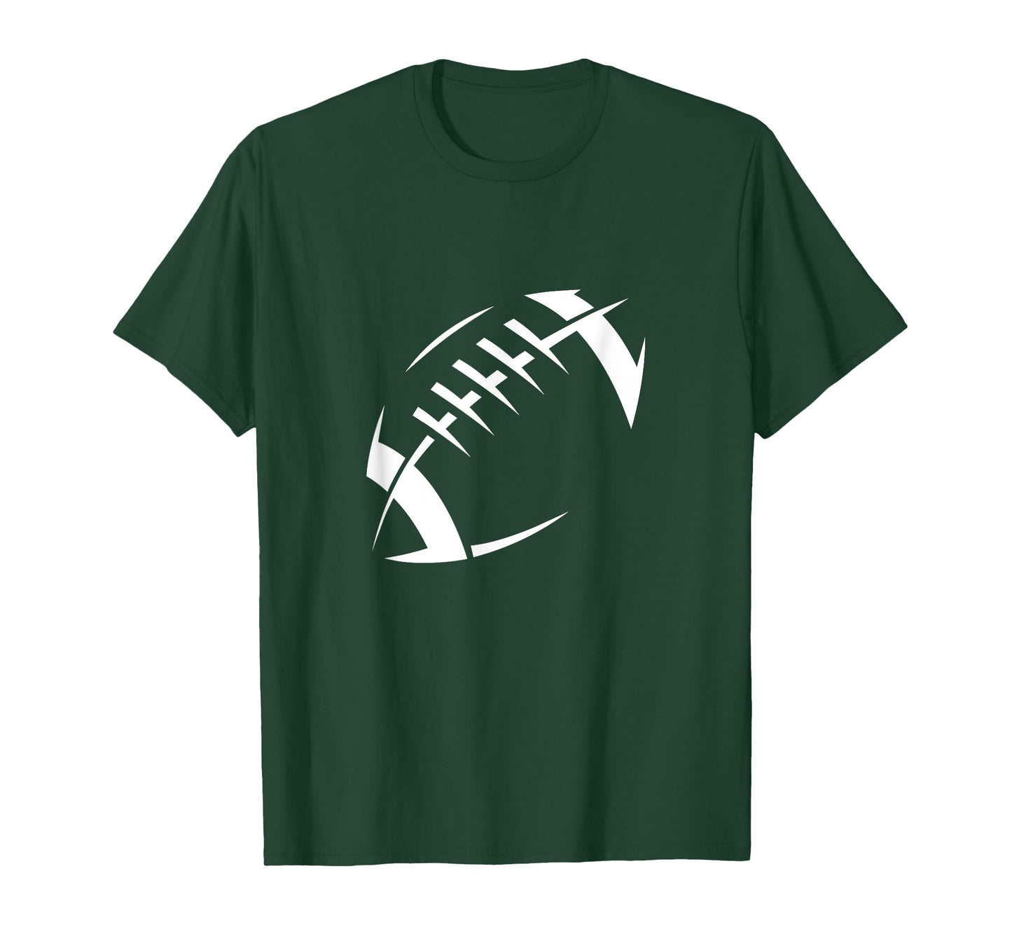 Edgy Modern Football Graphic Minimalist Design Game Day Fans T-Shirt