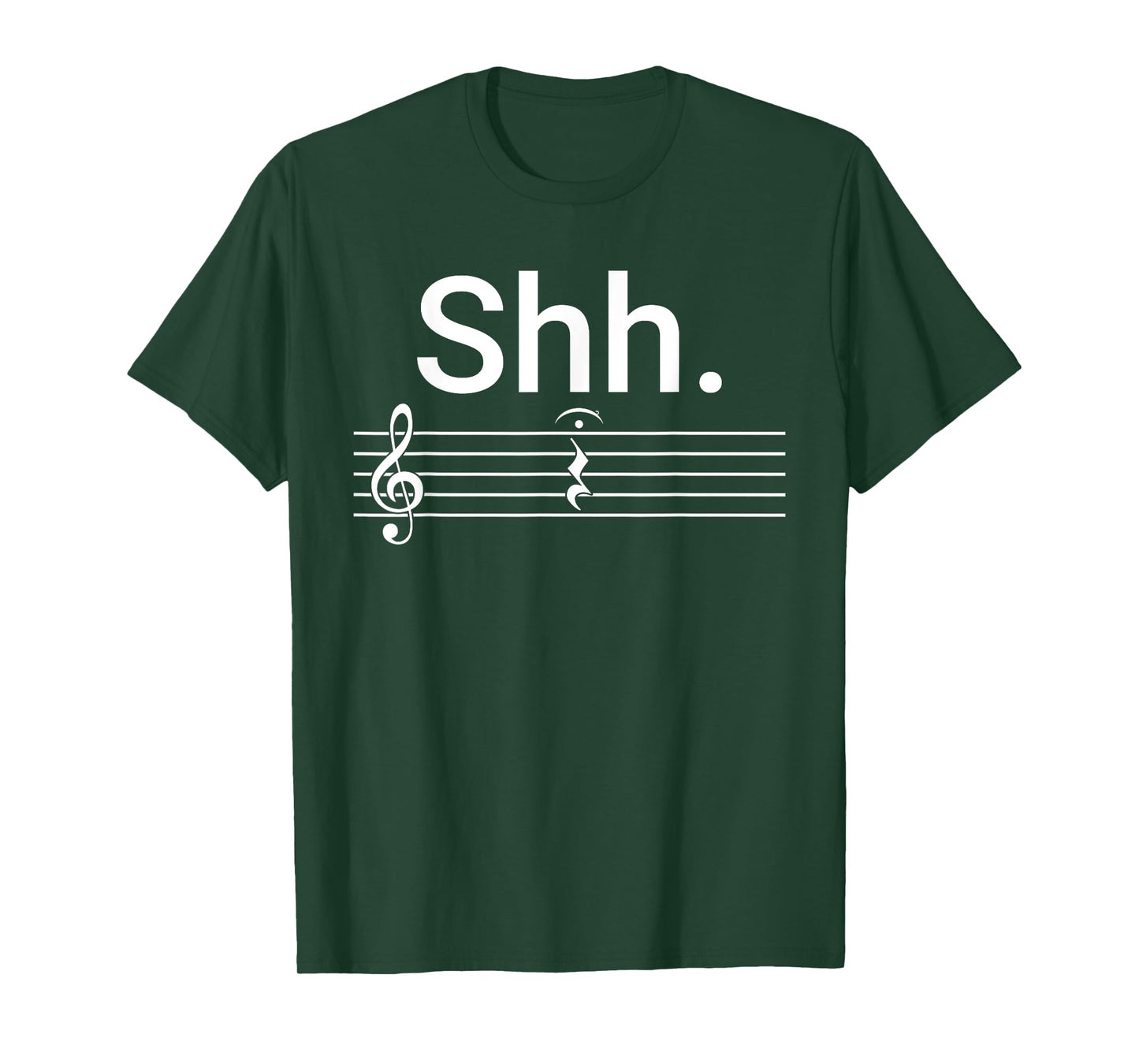 Funny Music Shh Quarter Rest and Fermata T-Shirt