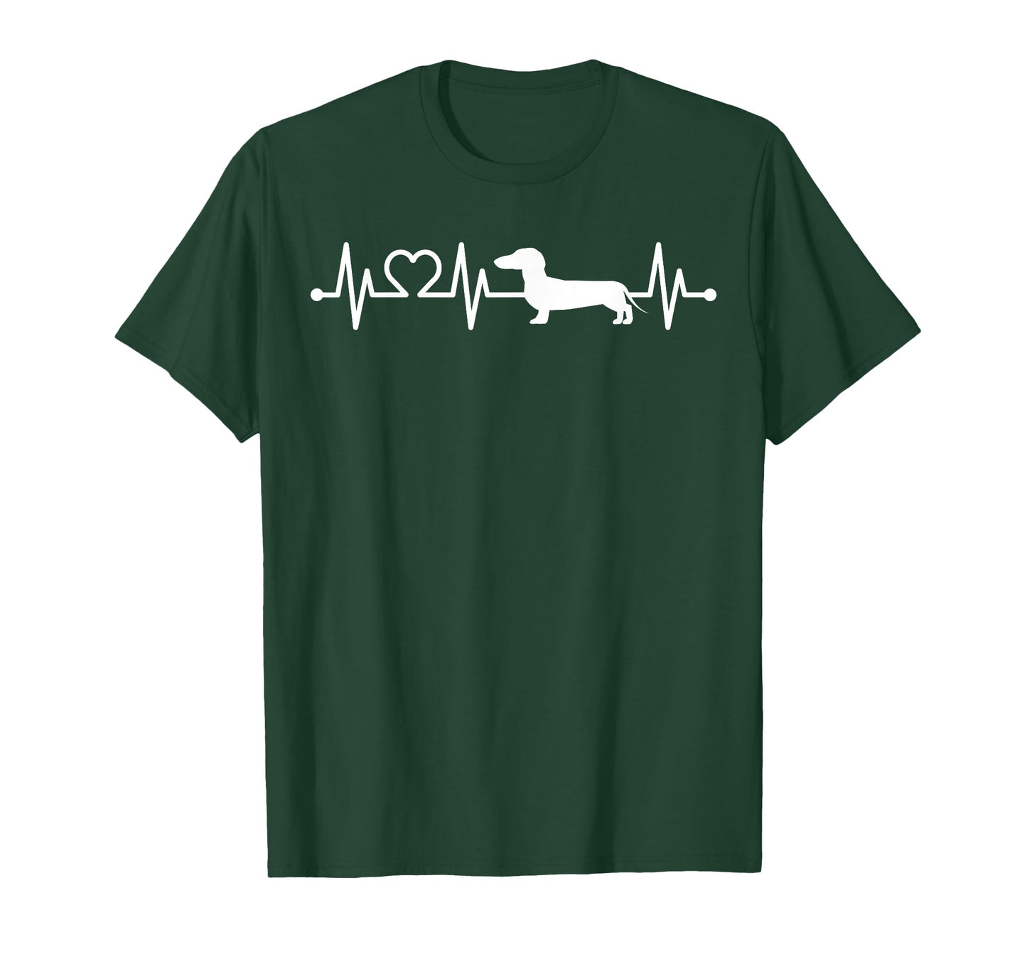 ECG Heartbeat Dachshund Dachshund Teckel for Dog Owners T-Shirt