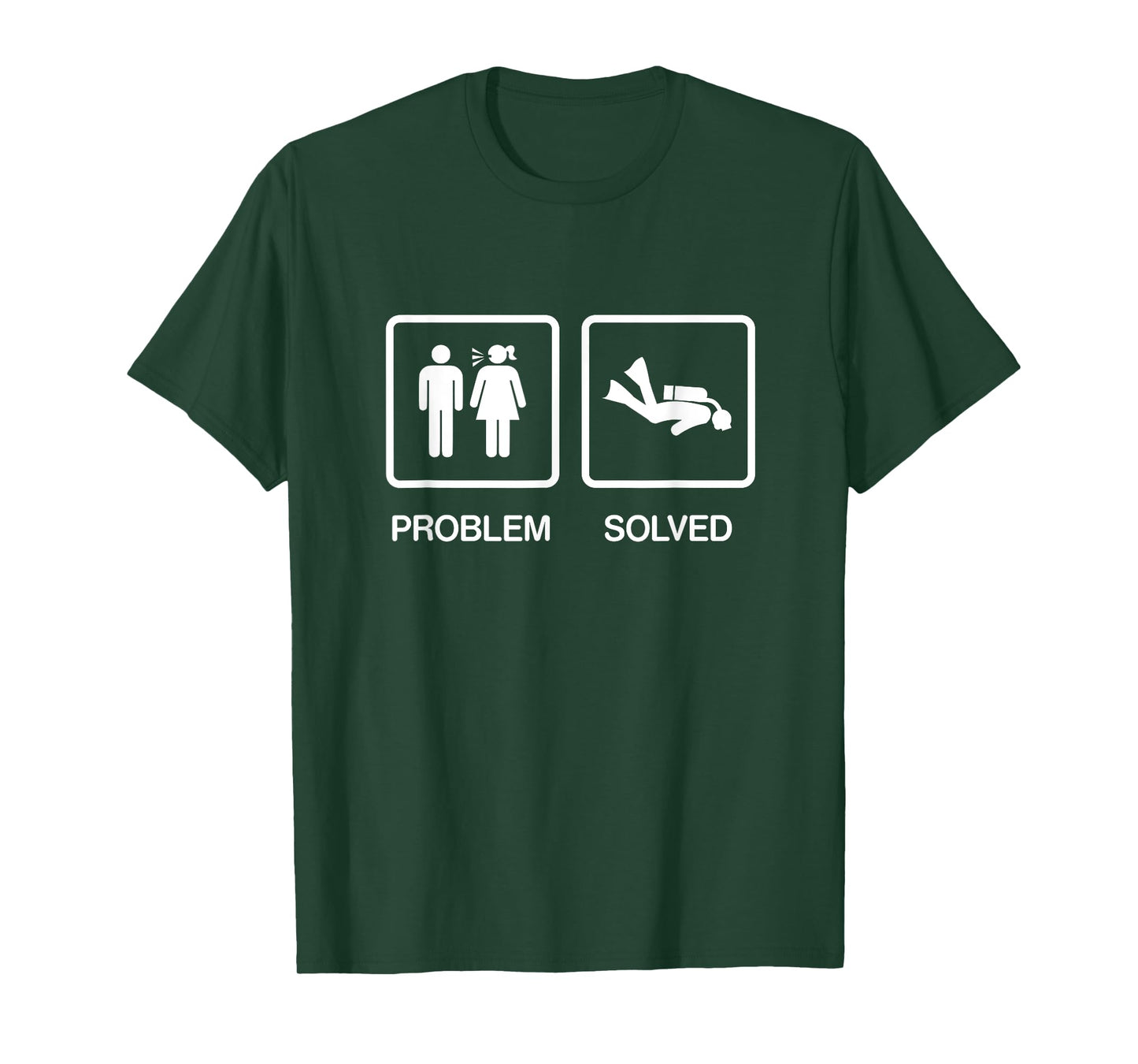 Problem Solved Funny Scuba Diving Diver Shirt Gift T-Shirt