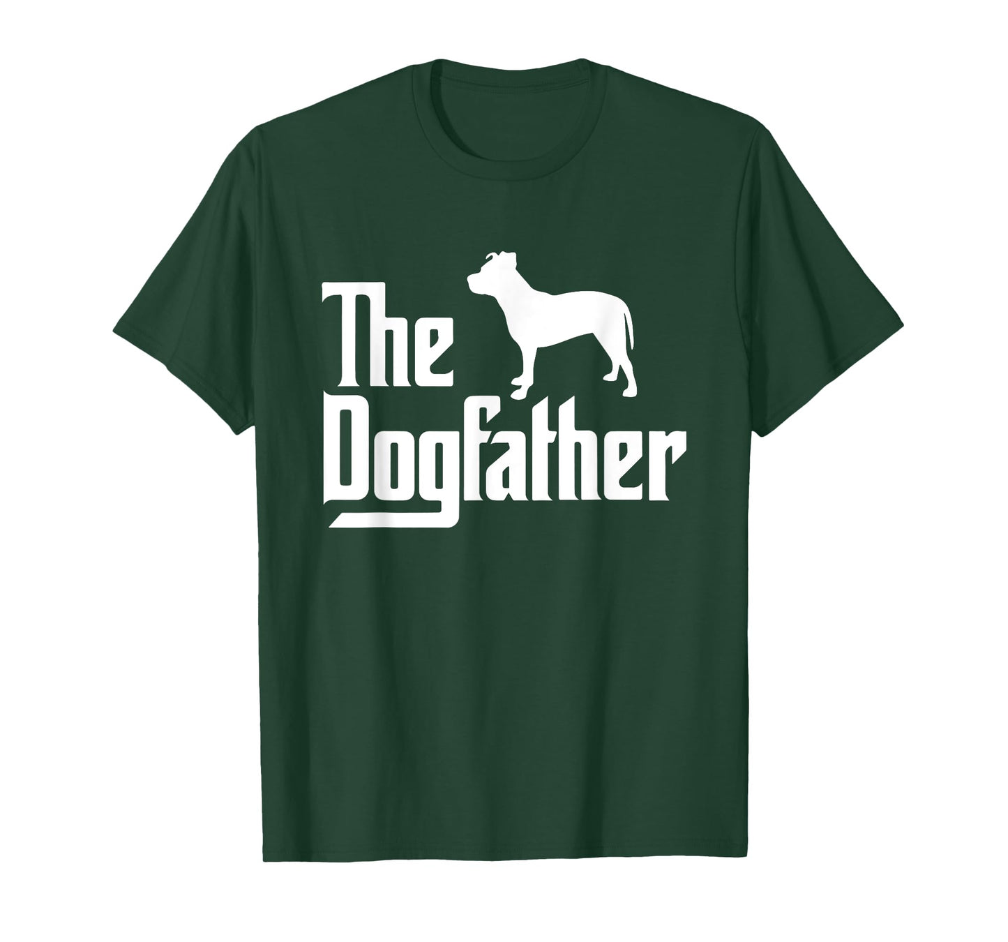 Mens The DogFather, Pitbull Dog Dad, Best Dog Daddy Ever T-Shirt