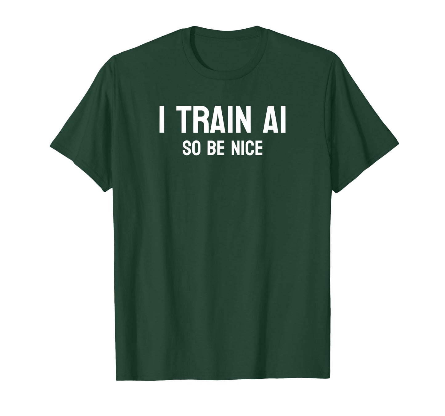 Funny and Minimalist AI Trainer T-Shirt
