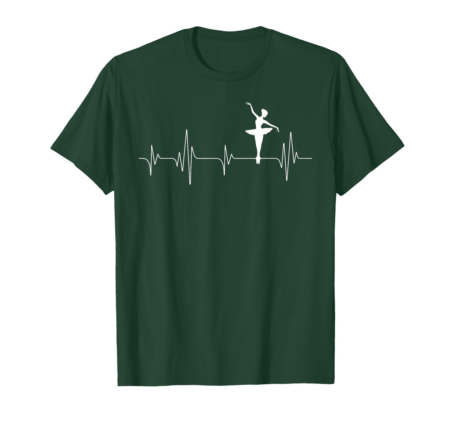 Ballerina Dancing Heartbeat - Ballet Dancer Barre Pointe T-Shirt