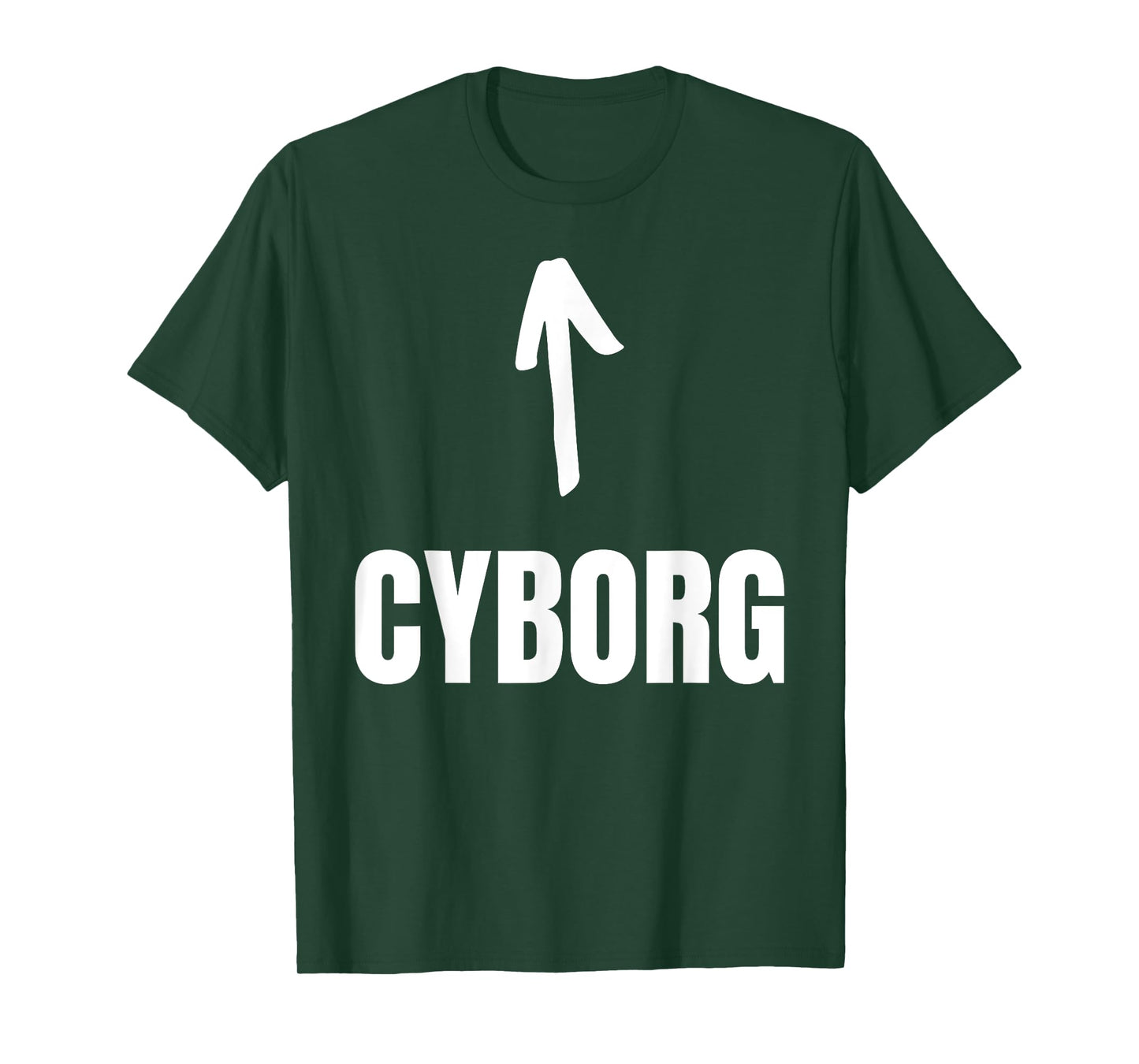 Halloween Cyborg T-Shirt - Unisex-Adults, Kids - Black - Short Sleeve - Crew Neck - Small - Funny Cyborg Design