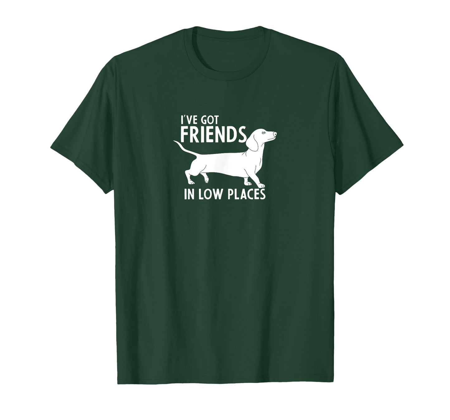Dachshund I've Got Friends in Low Places Cute Dog Lover T-Shirt