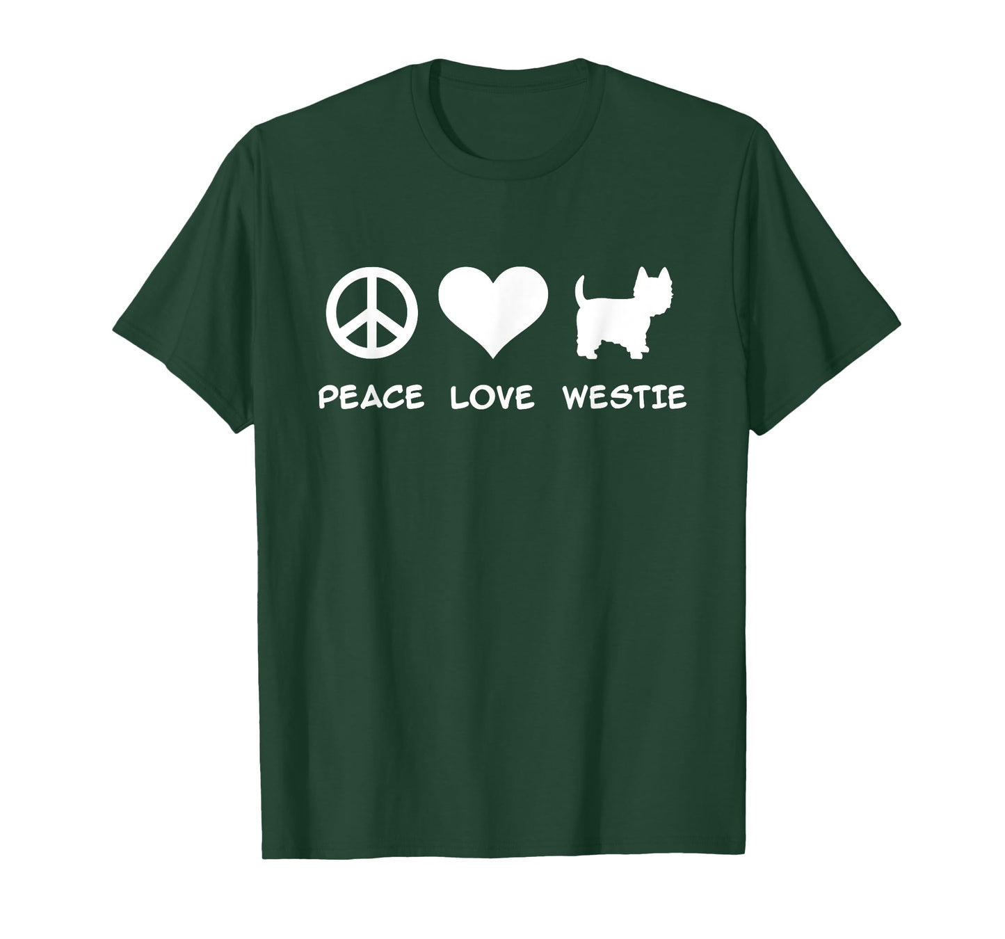 Peace, Love, Westie T-Shirt