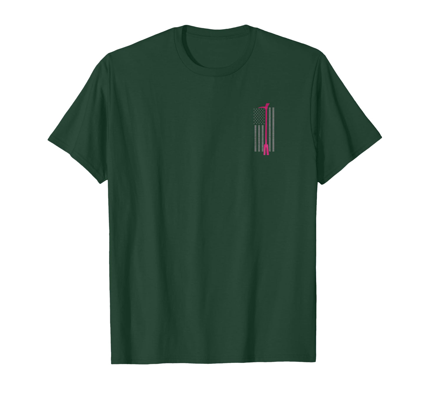 Pink Halligan Tool Firefighter Breast Cancer Awareness Shirt T-Shirt
