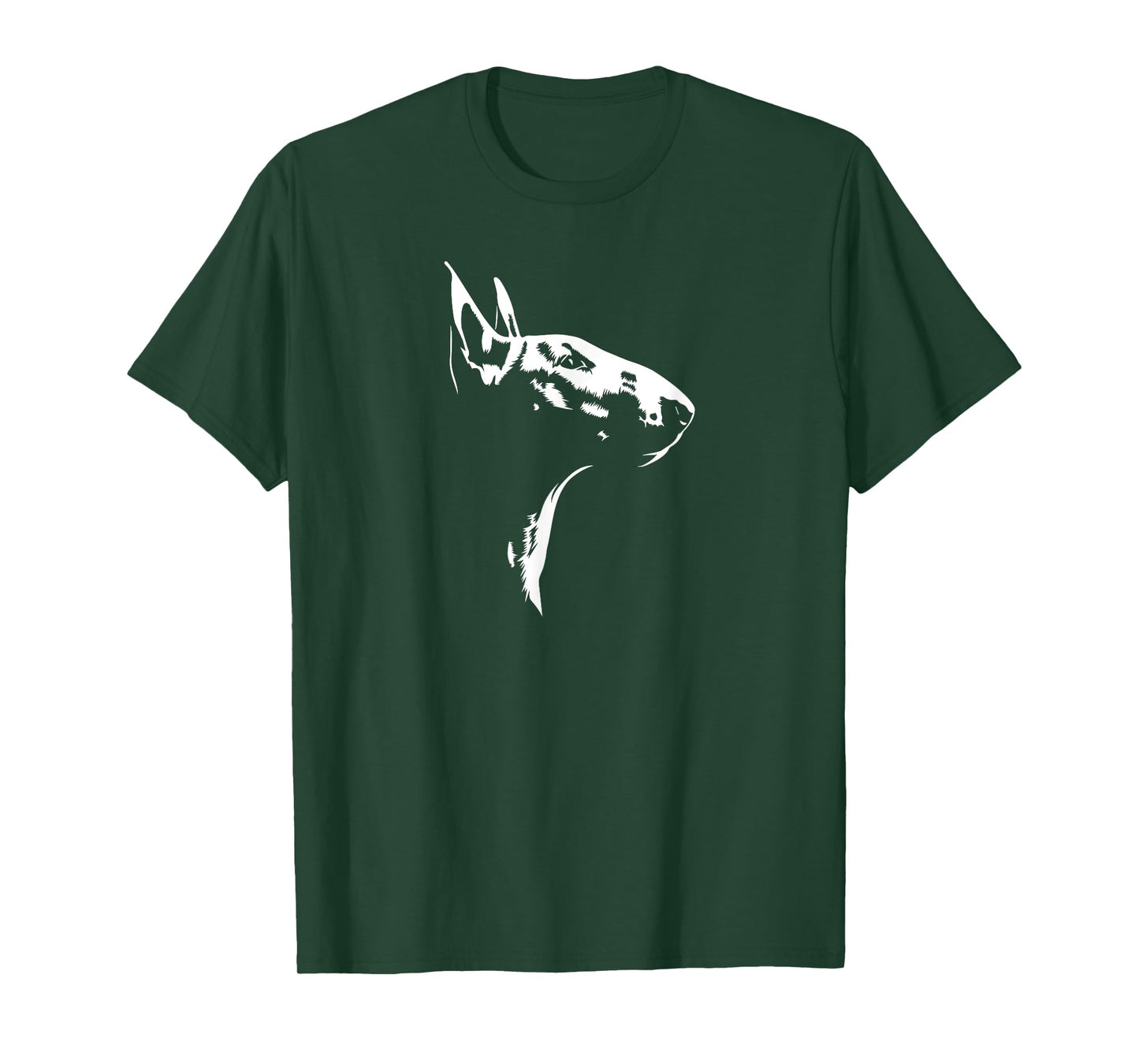 English Bull Terrier Silhouette portrait dog mom dog T-Shirt