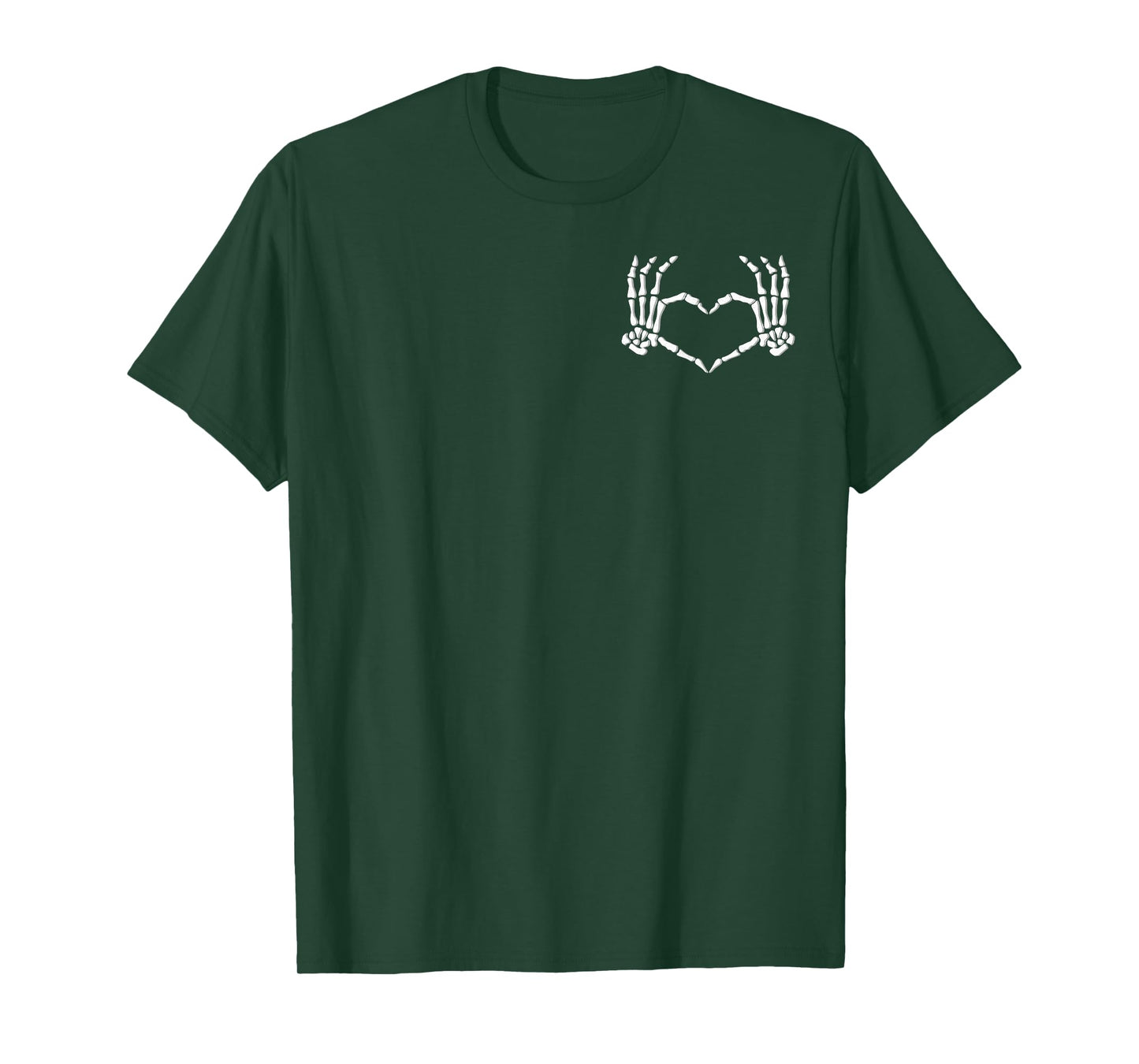 Skeleton Hands Heart Halloween Costume men women Girls T-Shirt