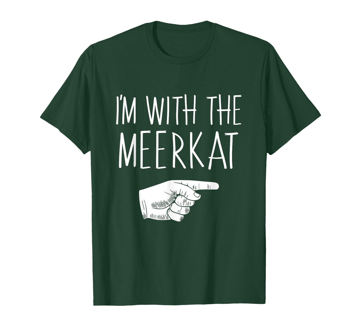 I'm With The Meerkat Halloween Costume Party Matching T-Shirt