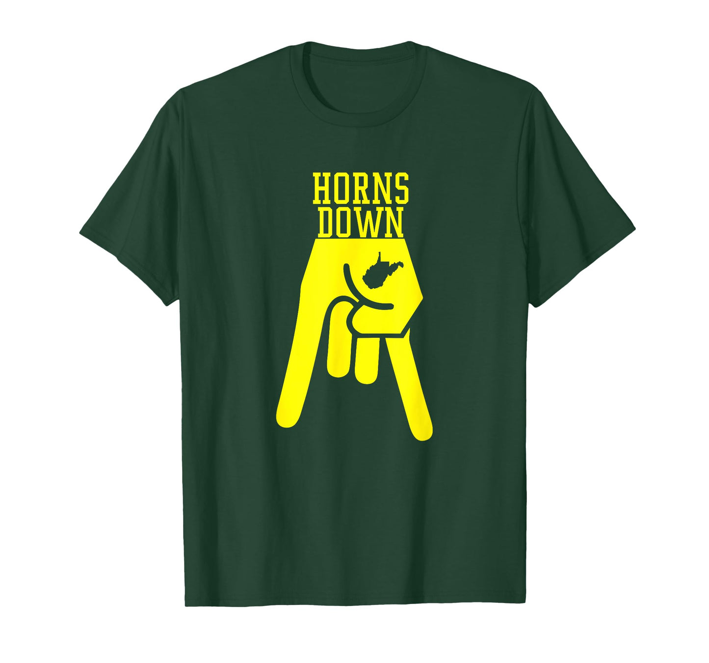 Horns Down West By God Virginia T-Shirt