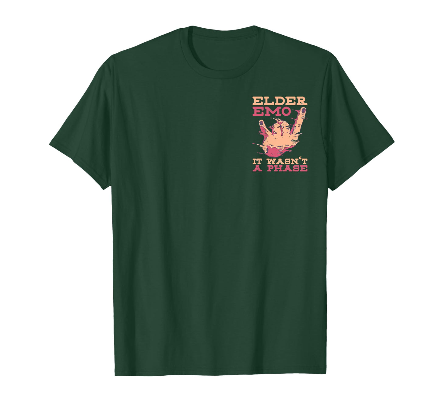 Elder Emo It Wasn't a Phase Minimalist Emo Goth T-Shirt