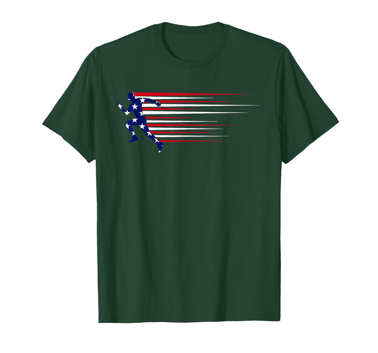 Best USA American Flag Track And Field Gift Team Men Women T-Shirt