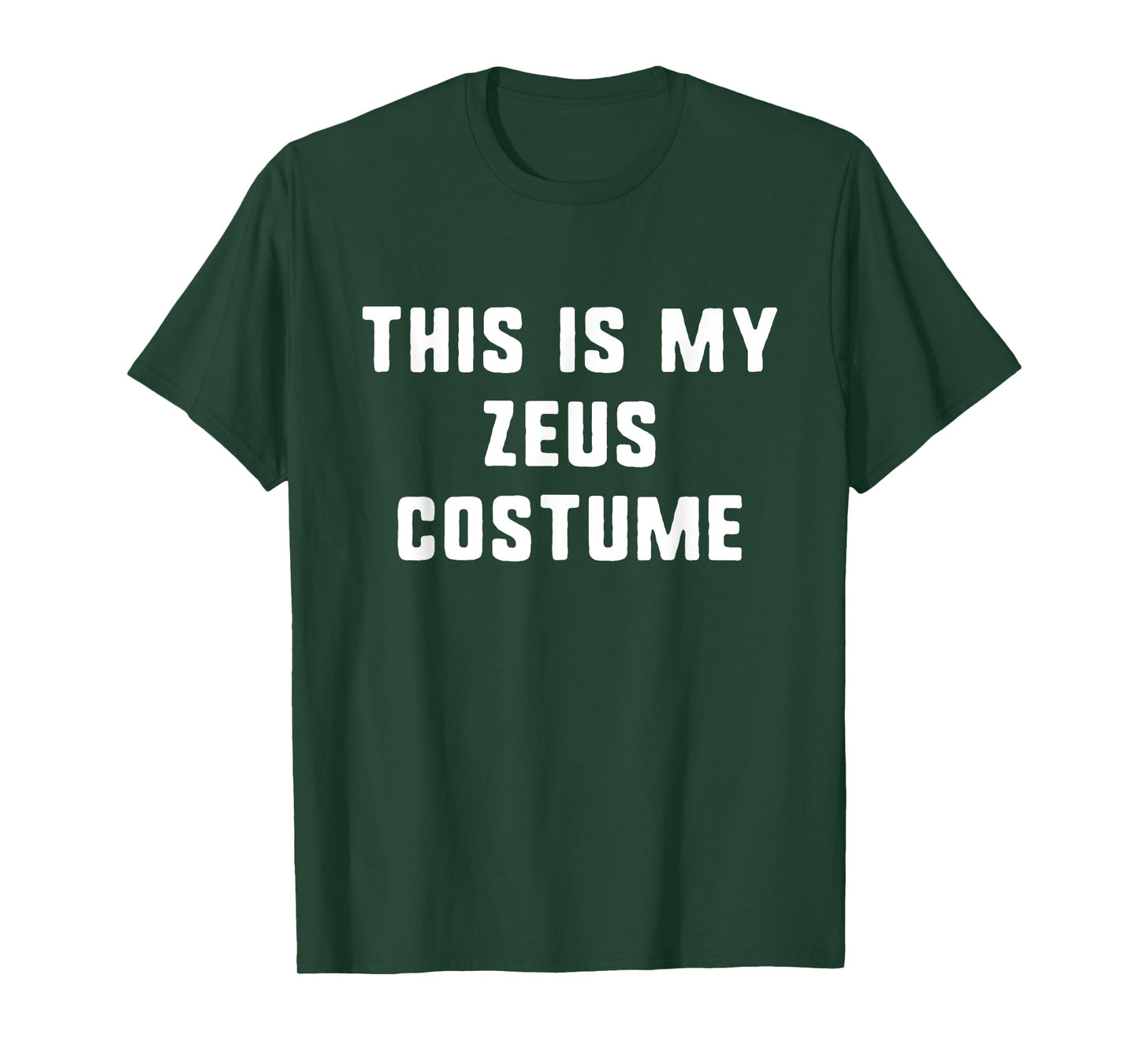 This Is My Zeus Costume Halloween Easy Lazy Greek Mythology T-Shirt