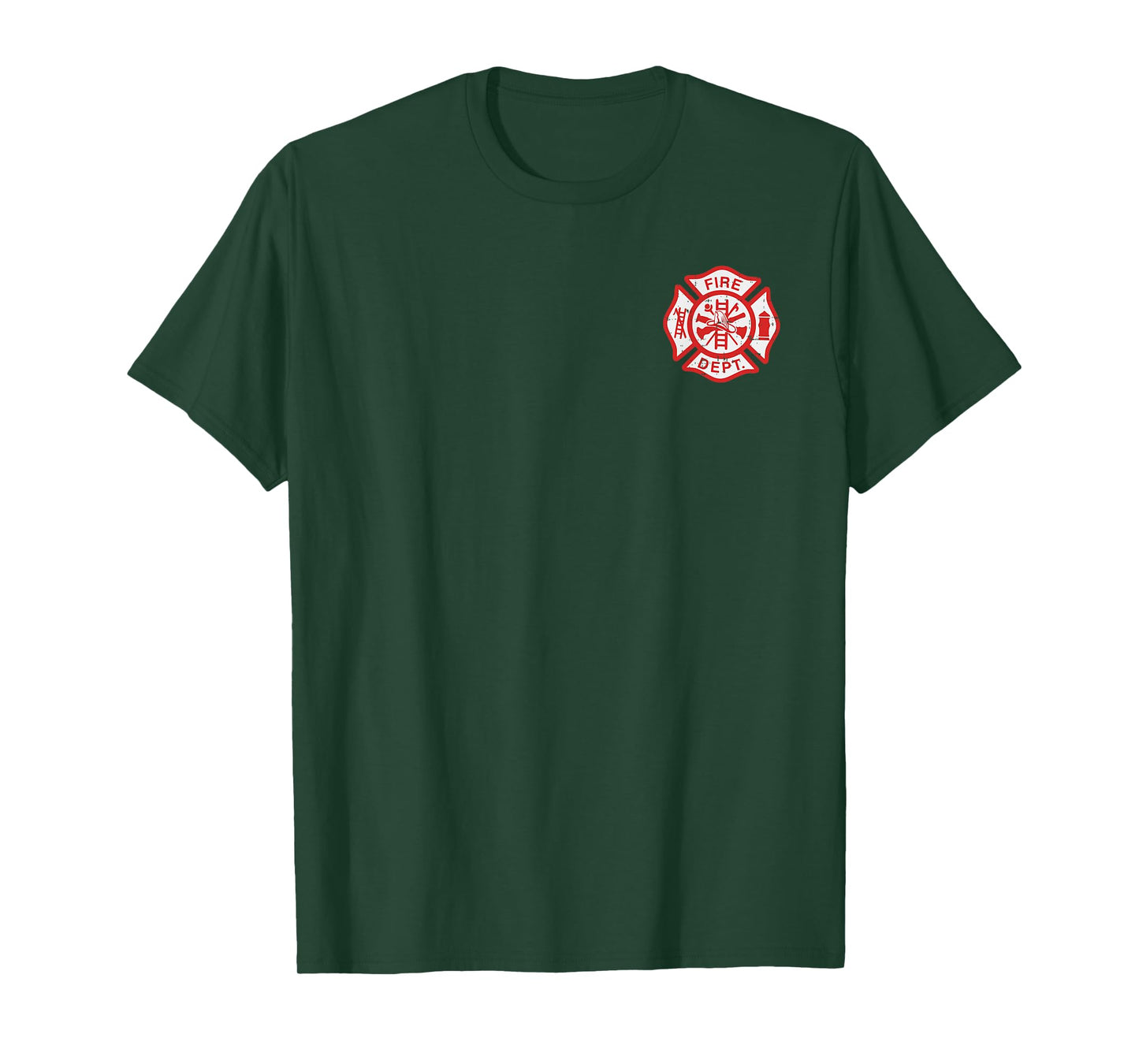 Fire Dept Logo Hero Halloween Firefighter Fireman Men Kids T-Shirt