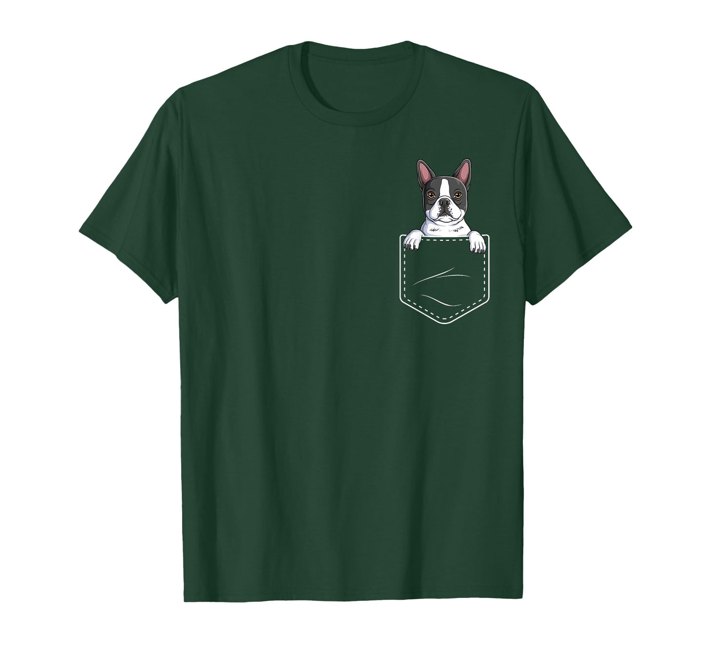 Boston Terrier In The Pocket Cute Boston Terrier Dog Lovers T-Shirt for Men Women Girls Kids