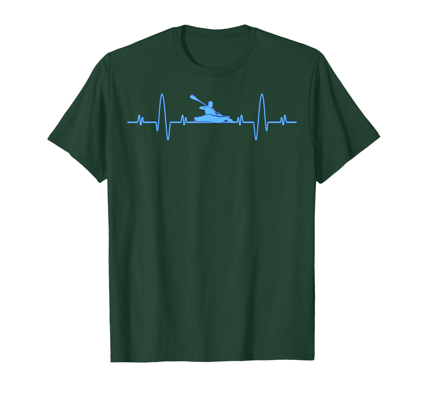Funny Kayaking Heartbeat Shirt - Cool Canoe Boating Kayaks T-Shirt