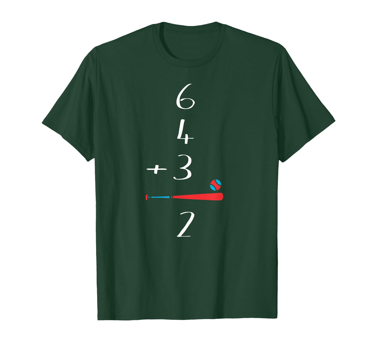 6 4 3 2 Double Play Baseball T-Shirt