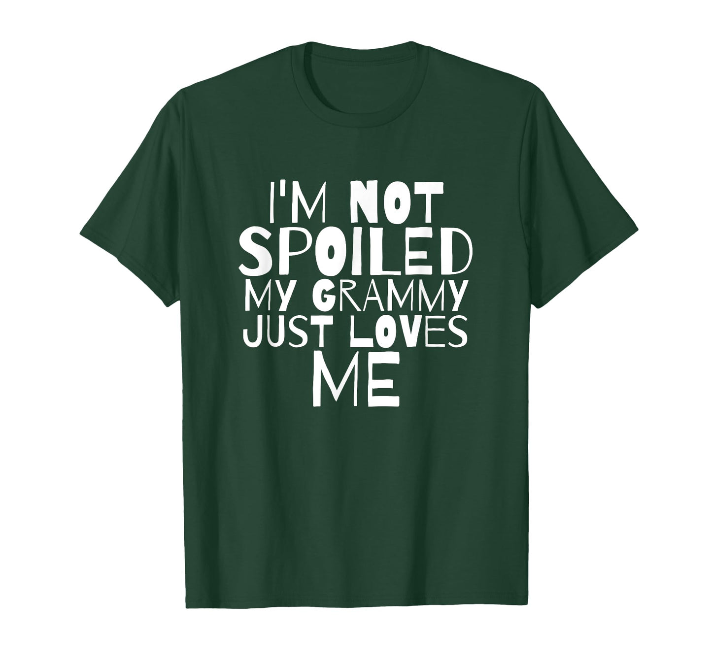 Not Spoiled My Grammy Loves Me Grandma Mamaw Child T Shirt T-Shirt