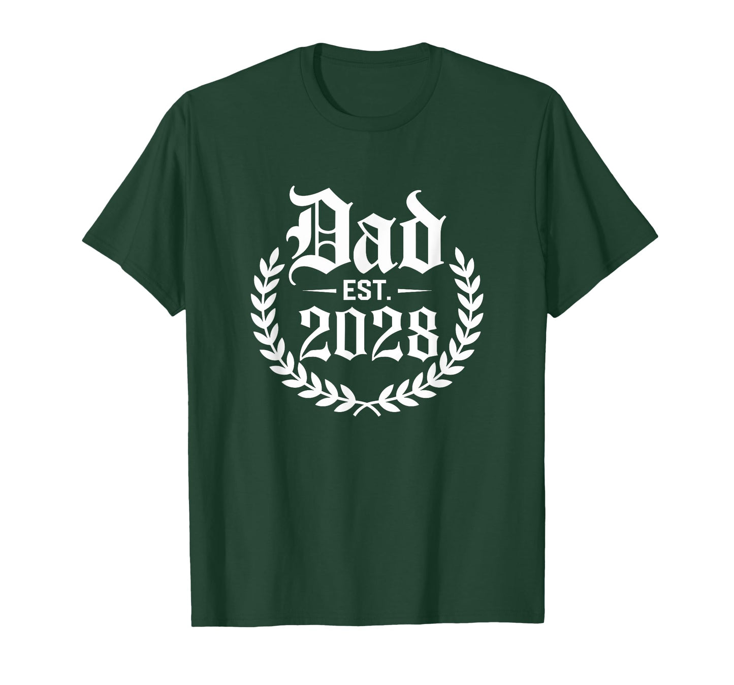 Dad Est 2028 Logo Dad 2028 Promoted To Daddy T-Shirt