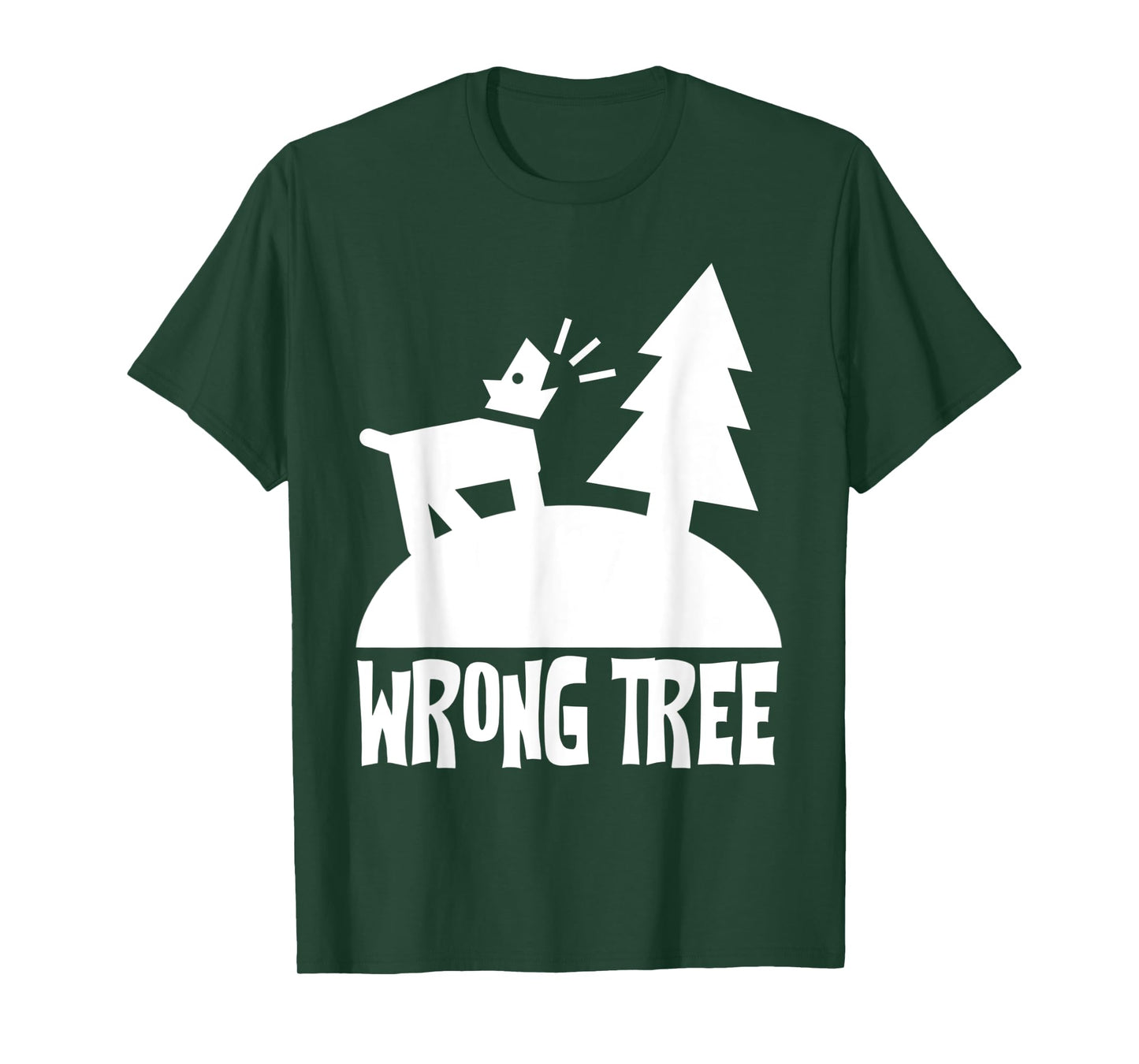 barking up the wrong tree funny dog pun T-Shirt