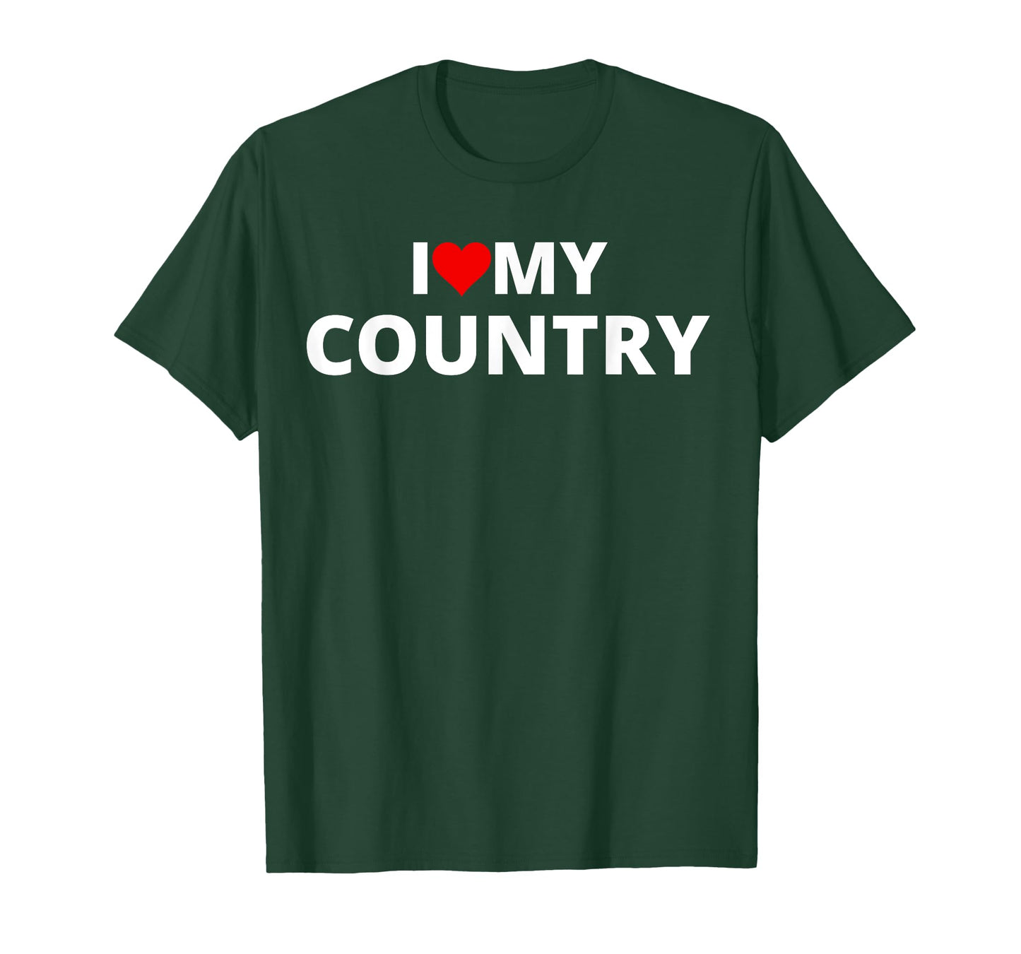 I Love My Country (Red Heart) T-Shirt