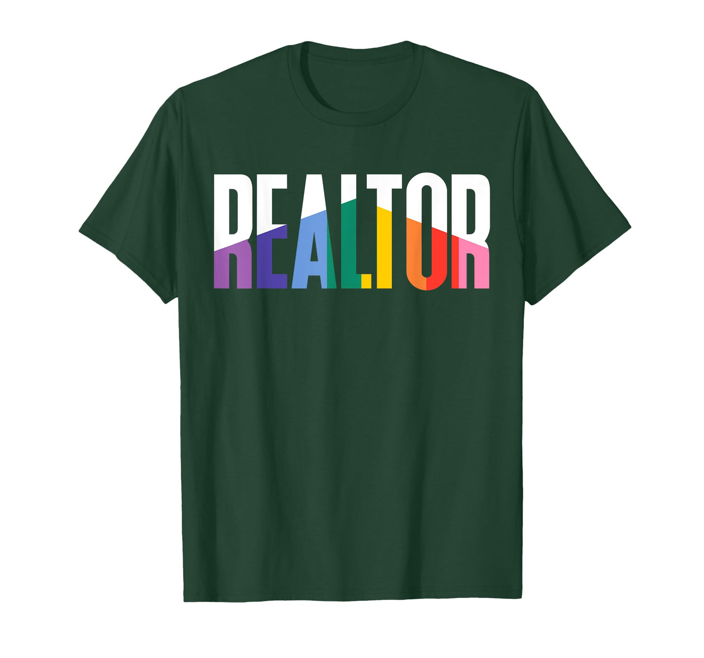 Gay Pride Realtor Rainbow Flag Lesbian Realtor Equality T-Shirt