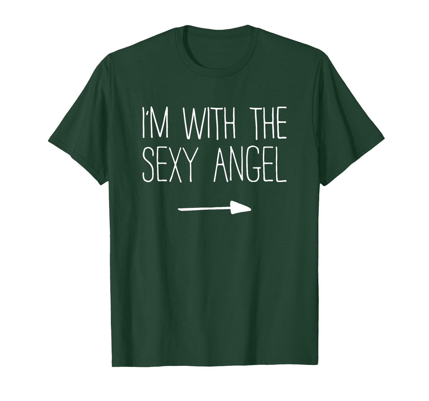 I'm With The Sexy Angel Shirt Adult Men Women Costume T-Shirt