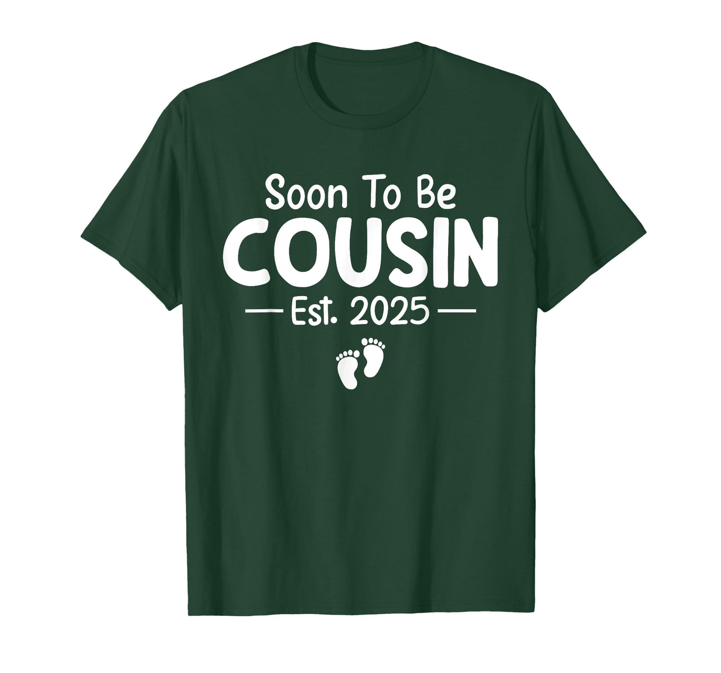 Soon To Be Cousin Est 2025 Funny Pregnancy Announcement T-Shirt
