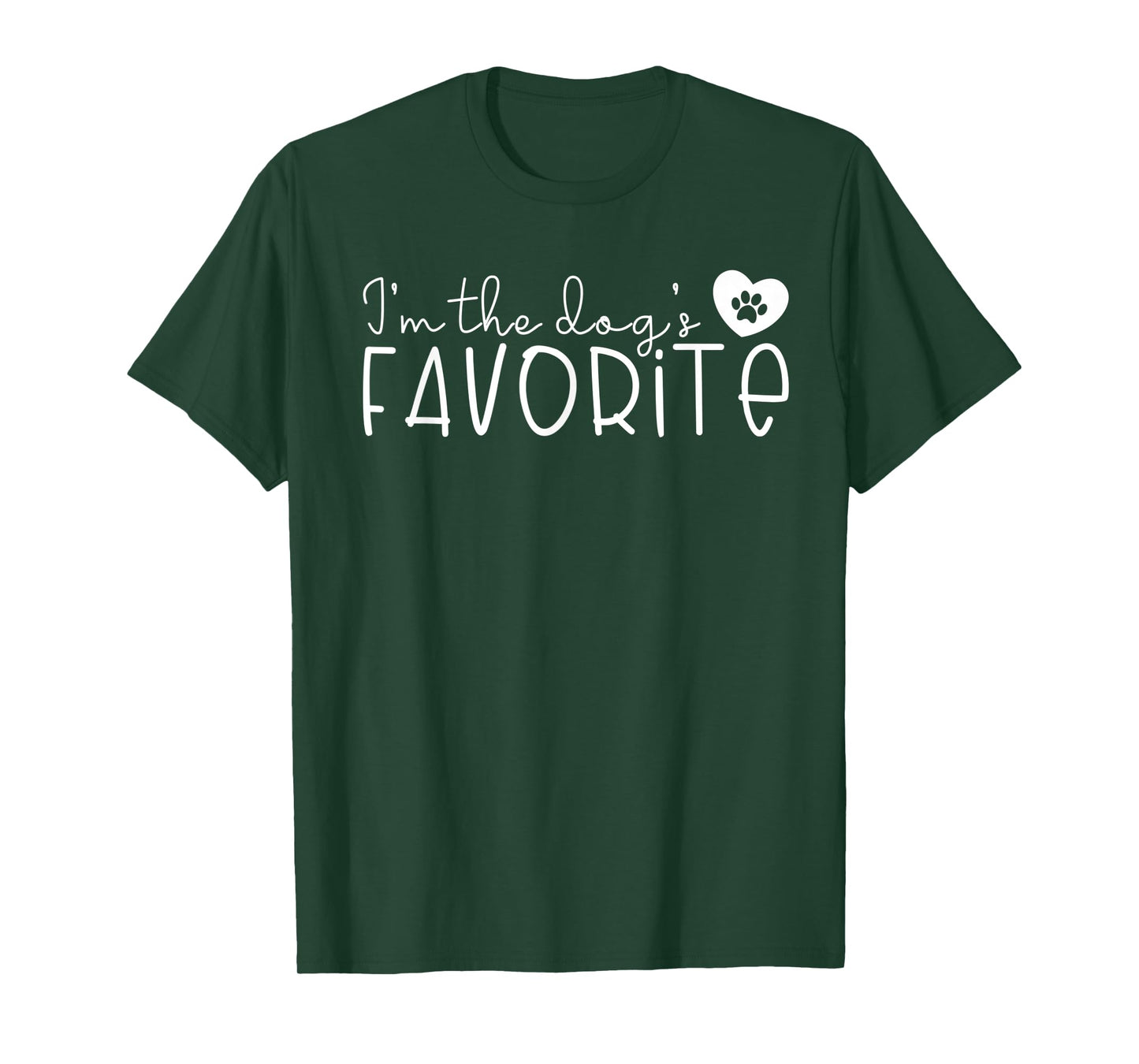 I'm the Dog's Favorite Cute Dog Mom Dad Pet Lover Men Women Kids T-Shirt