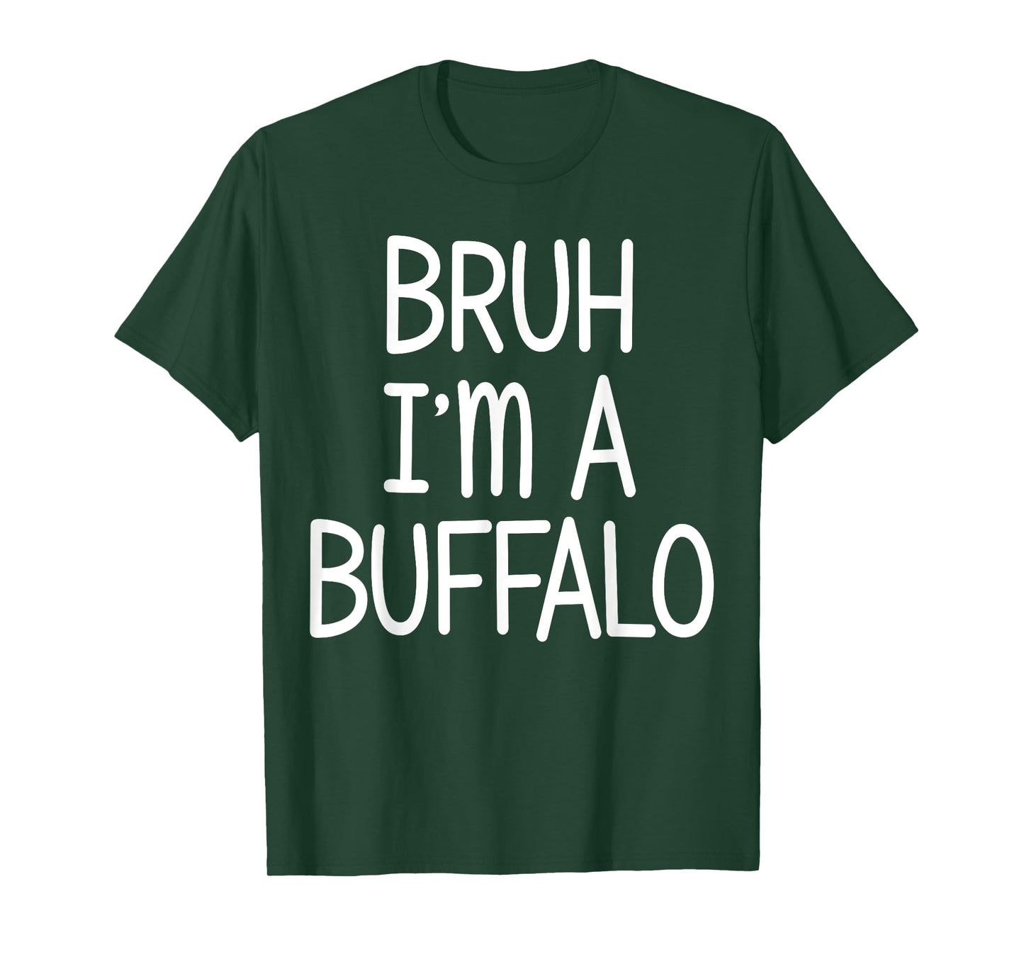 Pretend I'm A Buffalo Funny Lazy Halloween Costume Party T-Shirt