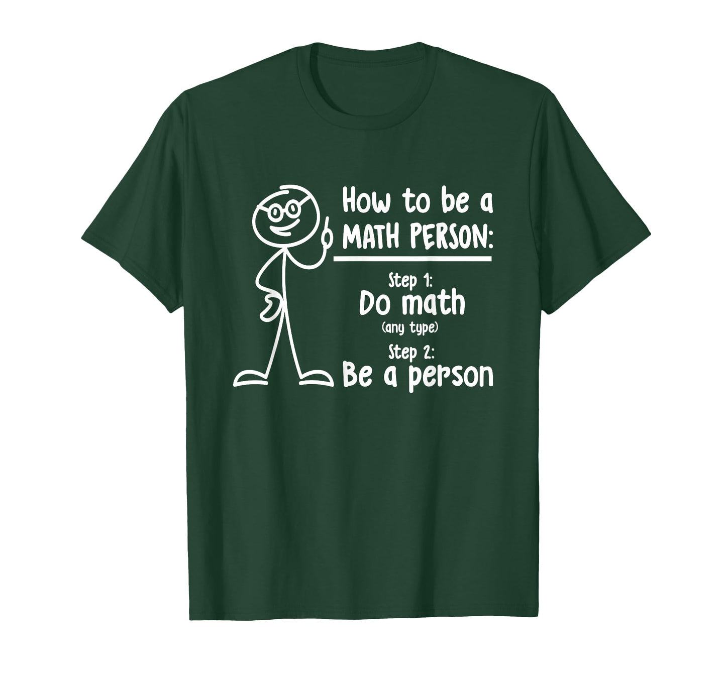 How to Be A Math Person Math Teacher T-Shirt