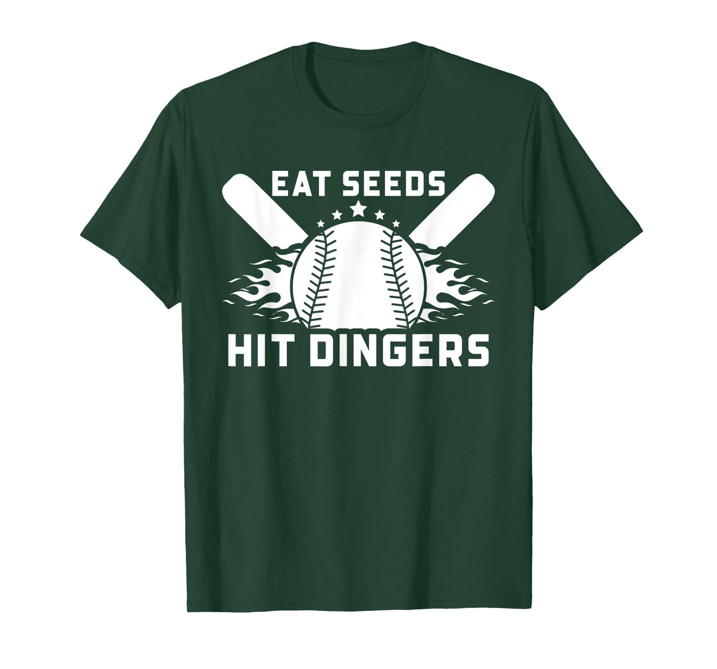 Funny Baseball Softball Sayings Eat Seeds Hit Dingers T-Shirt