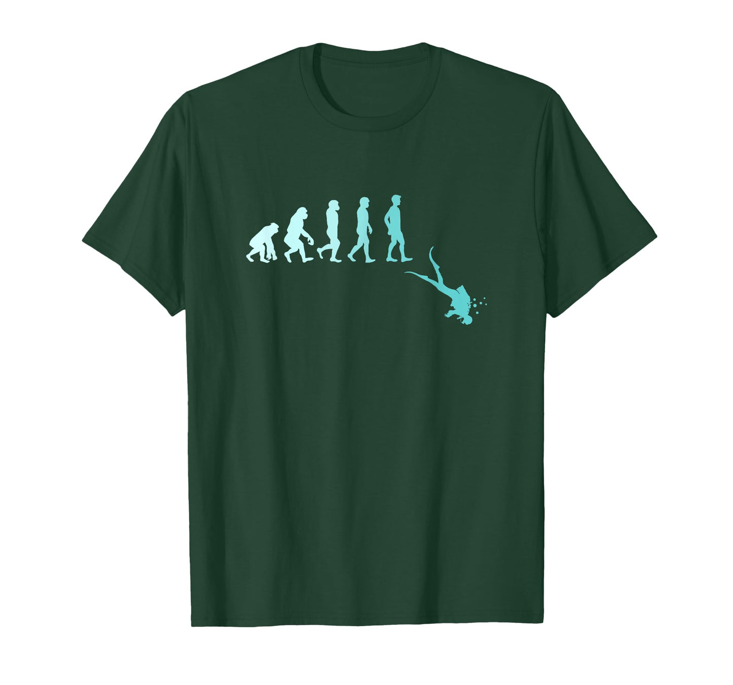 Scuba Diving T-Shirt Evolution of Scuba Diver T-Shirt