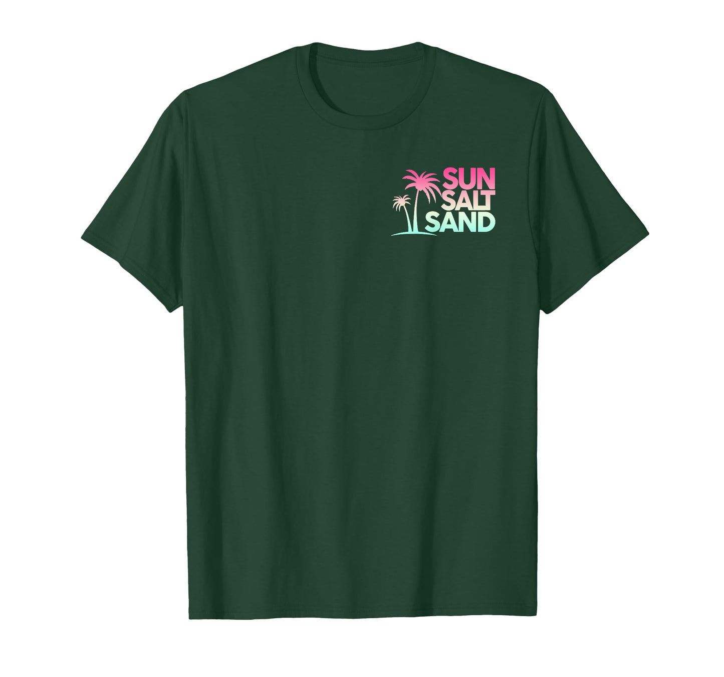 Retro Summer Sun Salt Sand - Front and Back T-Shirt