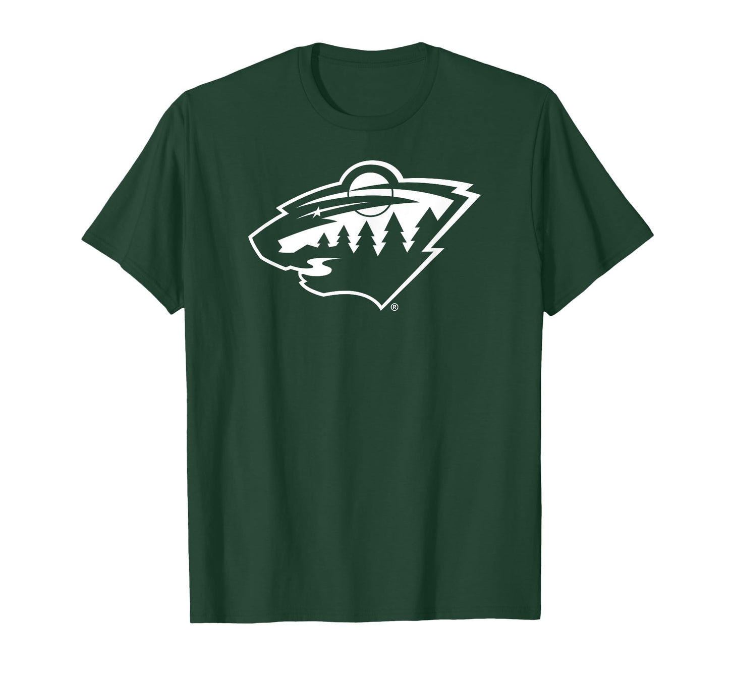 Minnesota Wild Two Tone Black NHL Officially Licensed T-Shirt