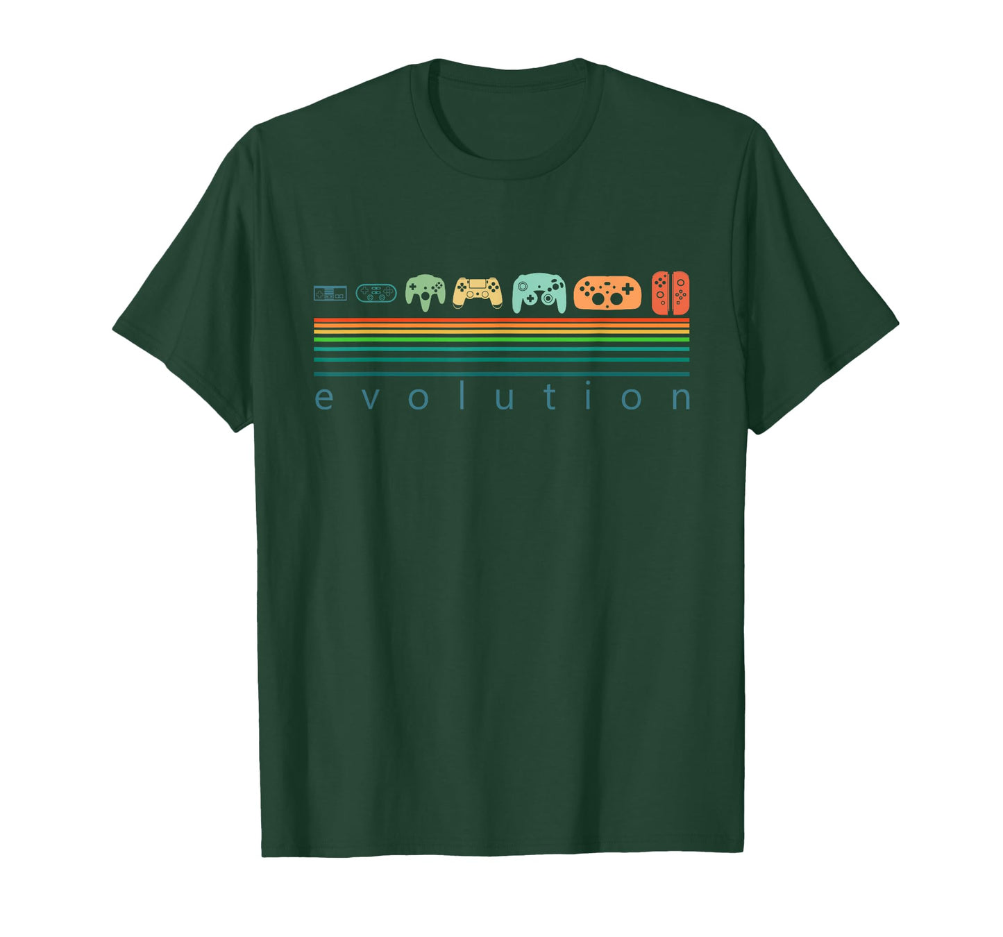Retro Game Controller Evolution Shirt 80s 90s Game Lover T-Shirt