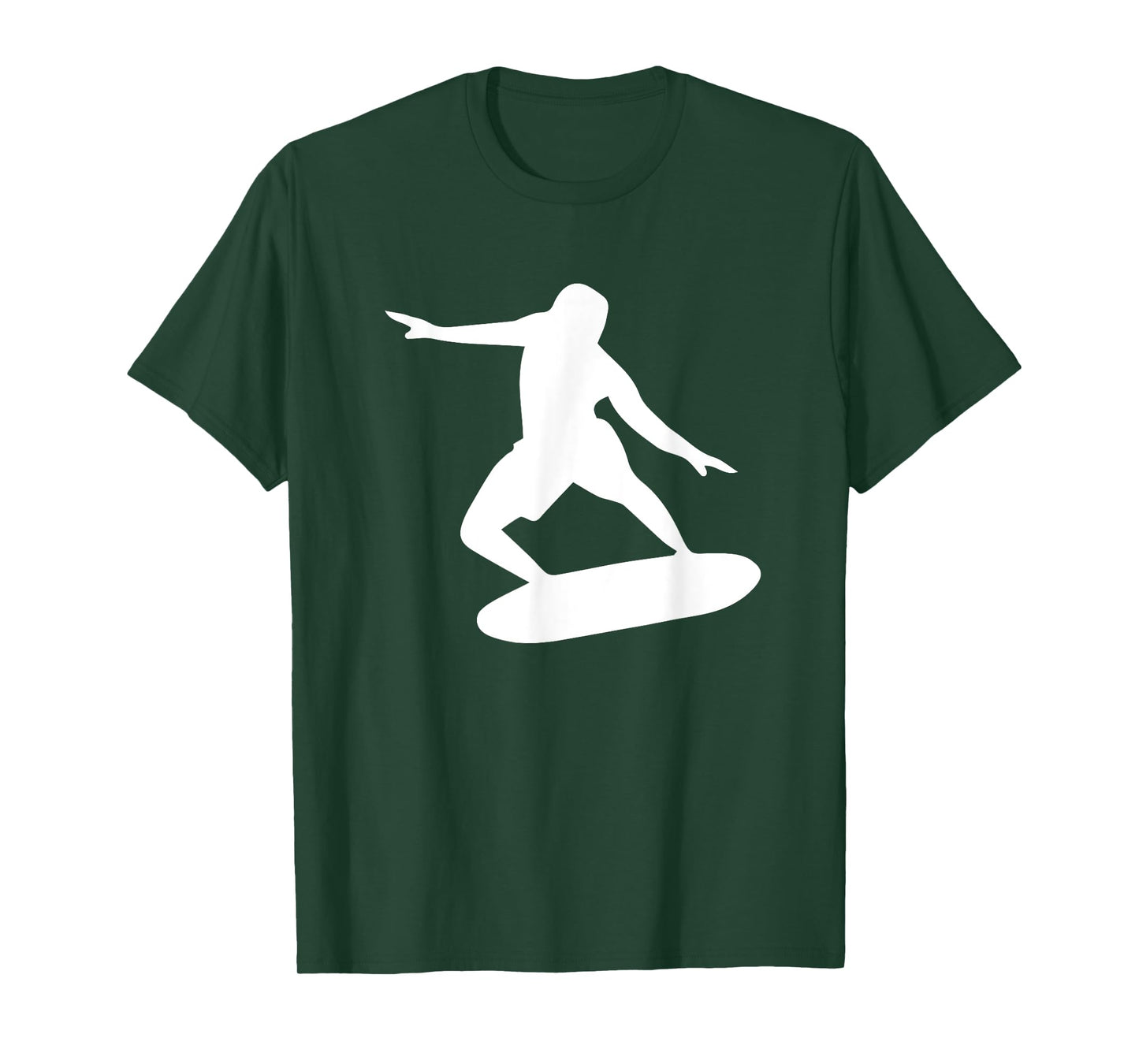 Surfing Silhouette Cool Surfer Wave Art T-Shirt