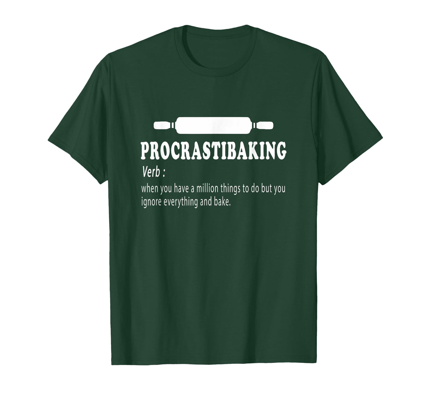 Procrastibaking funny Baking definition - Bakers sarcastic T-Shirt