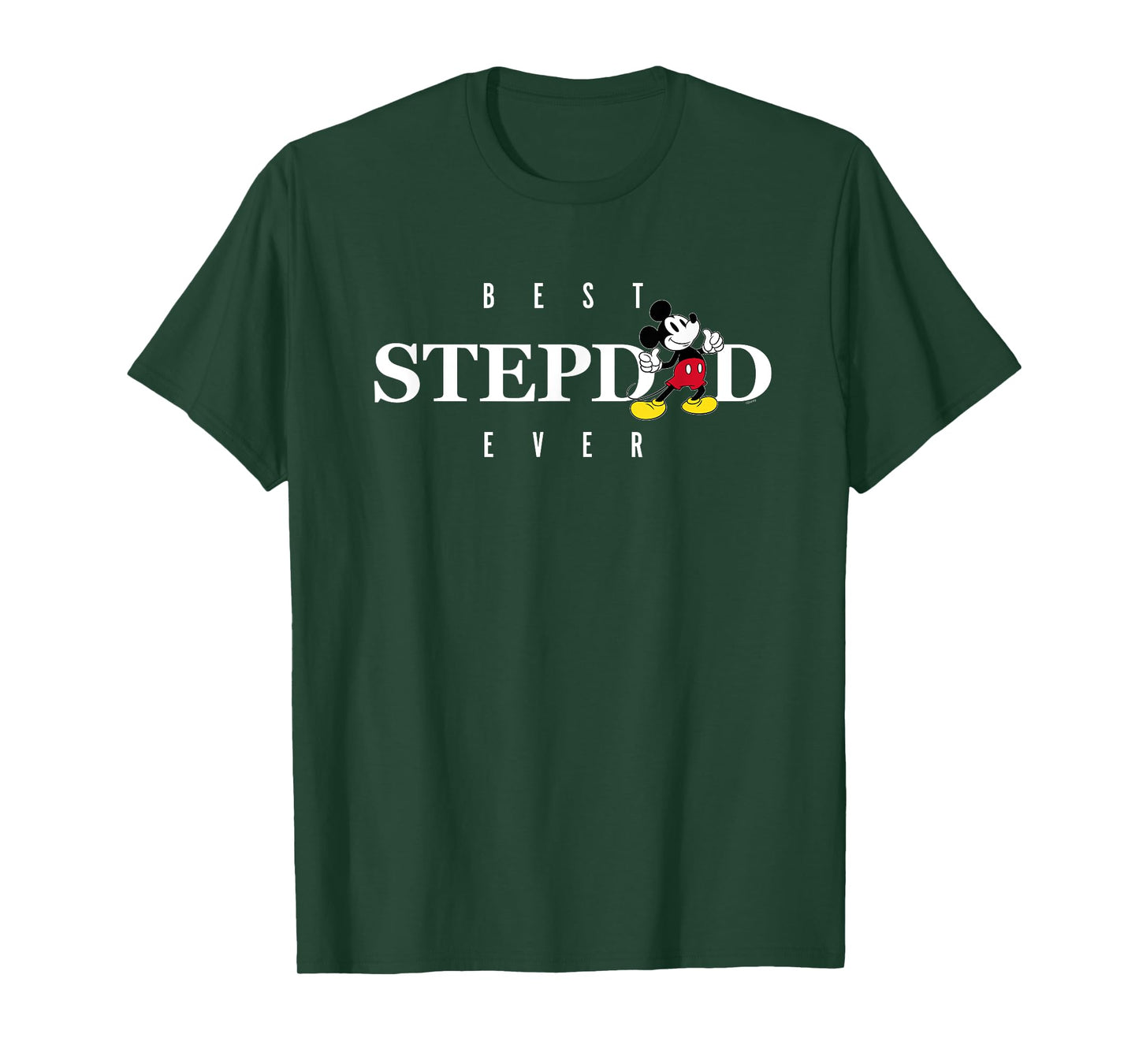 Disney Mickey Mouse Thumbs Up Best Stepdad Ever Father’s Day T-Shirt