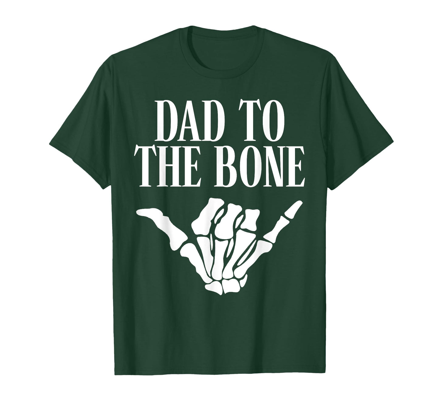 Dad To The Bone Gothic Halloween Family Matching T-Shirt