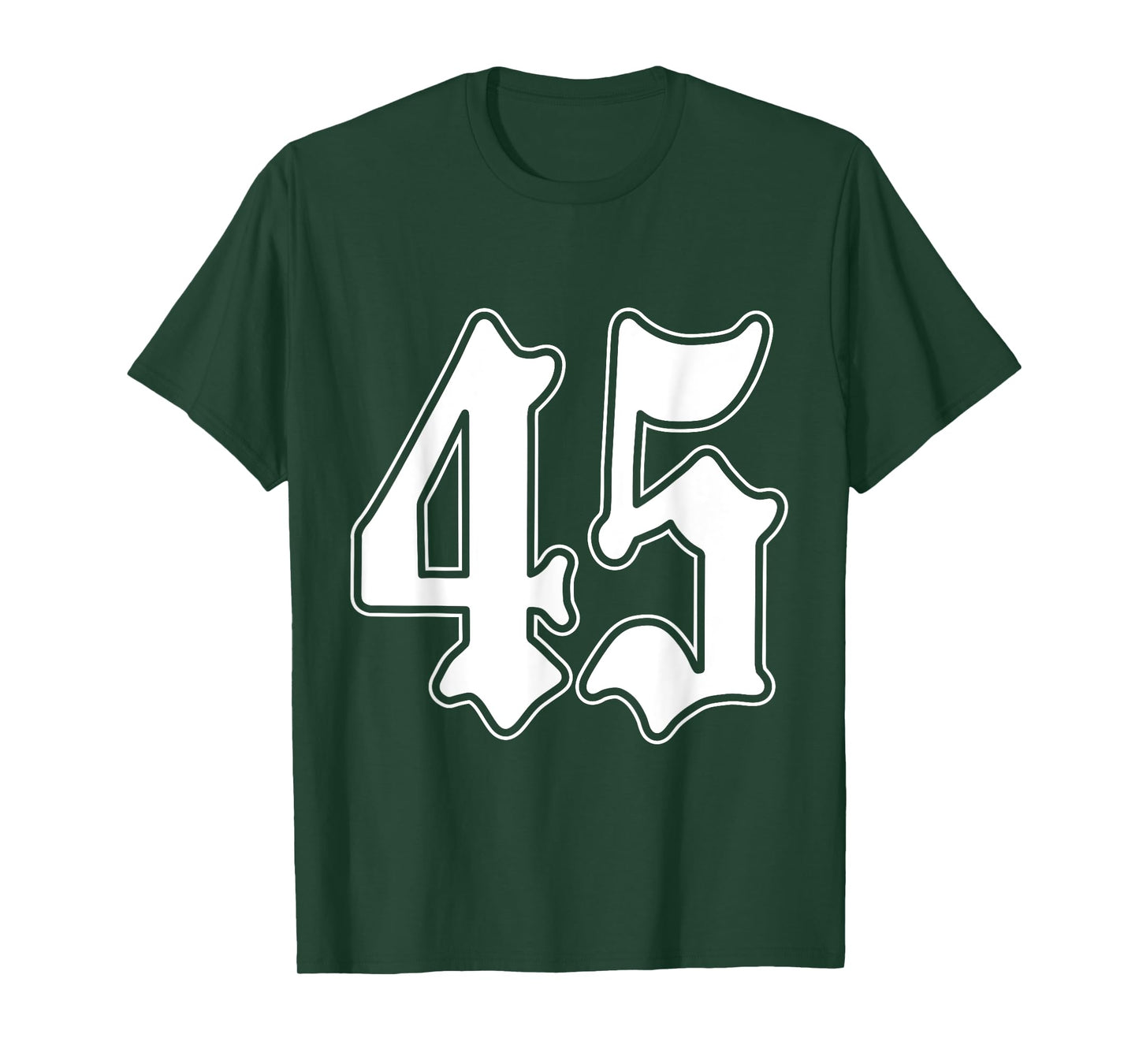 #45 White Number 45 Latino Sports Fan Team Cholo Easy T-Shirt