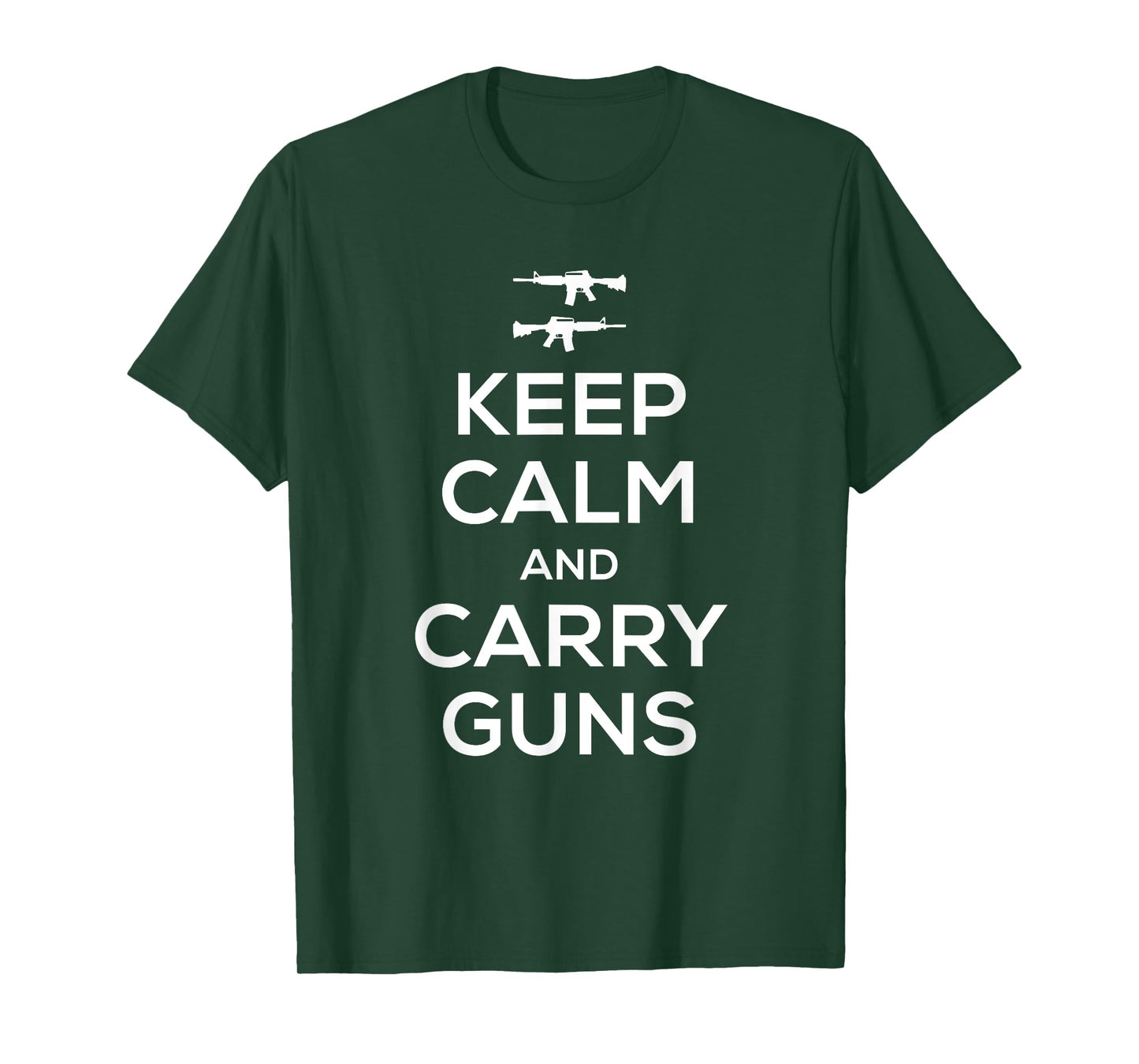 Keep Calm and Carry Guns T Shirt for Gun Owners , T-Shirt