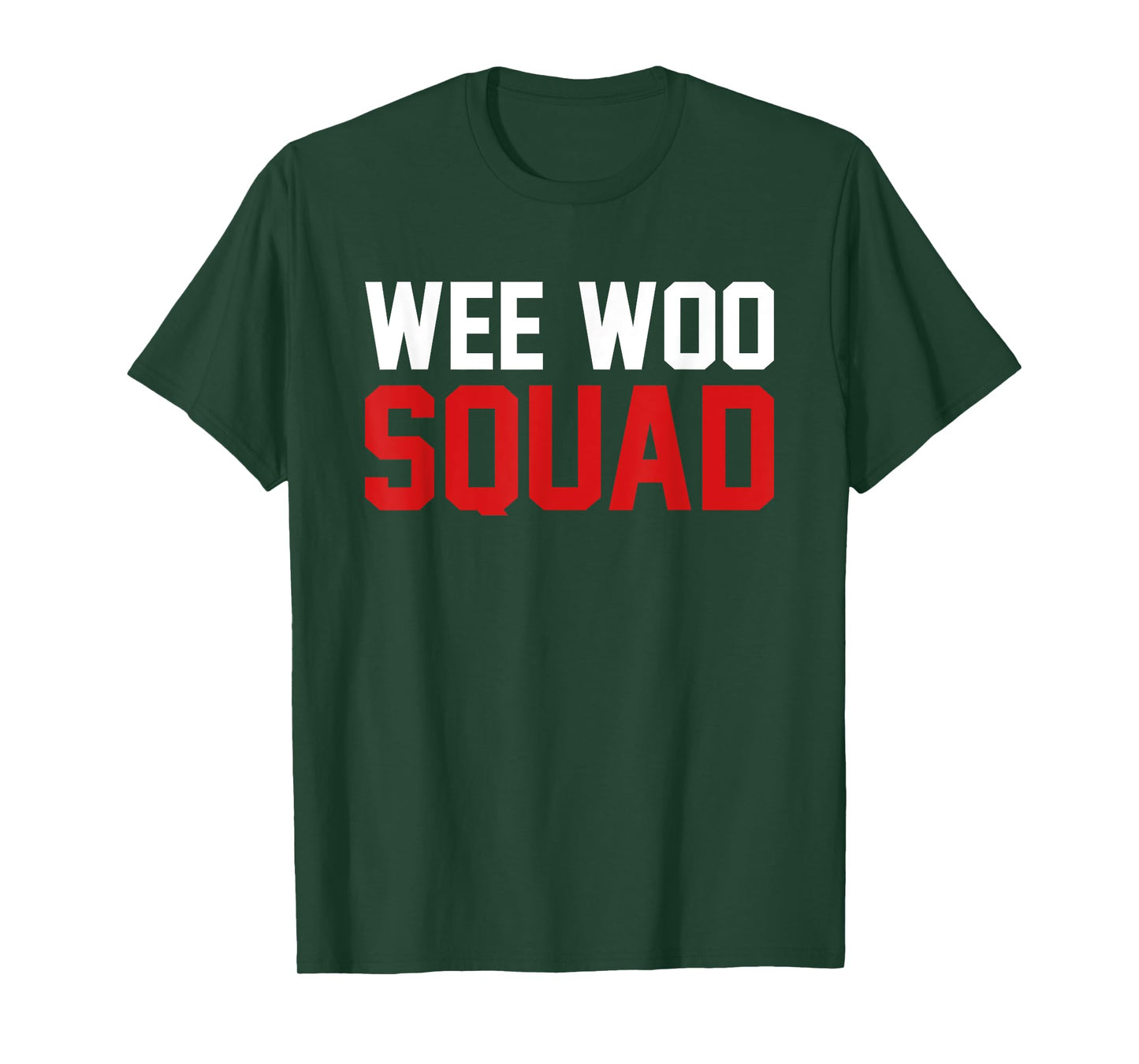 Wee Woo Squad Funny Firefighter Firefighting Fireman T-Shirt