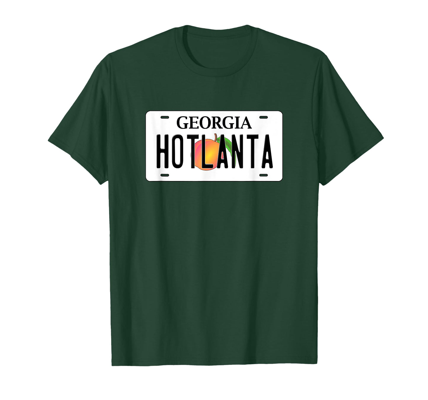 Hotlanta Georgia License Plate T-Shirt