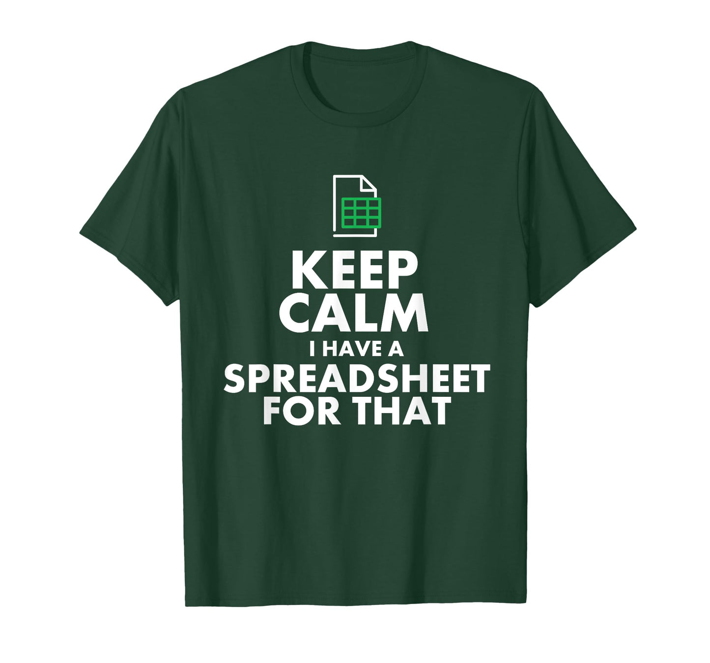 Funny Excel Spreadsheets Lover Gift | Accountant Men Women T-Shirt