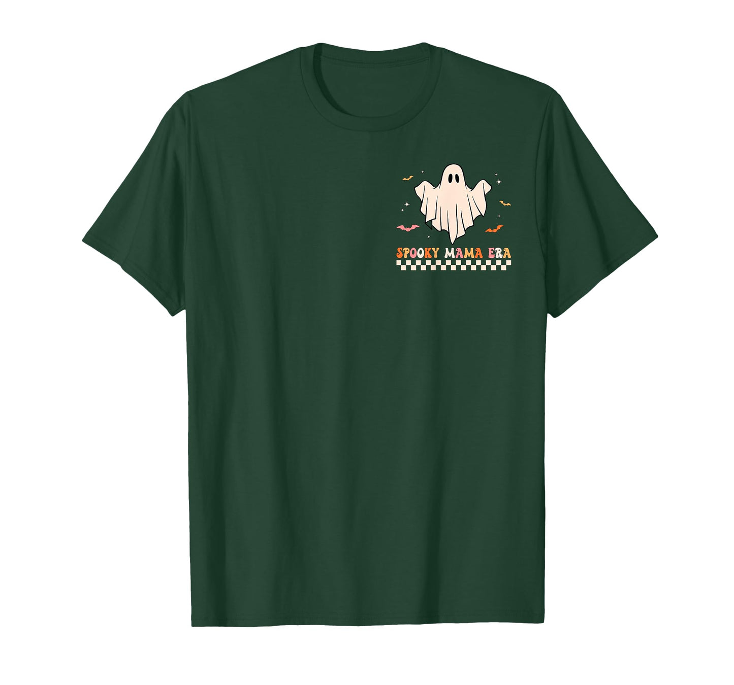 Groovy In My Spooky Mama Era 2 Sided Hallloween Mom T-Shirt
