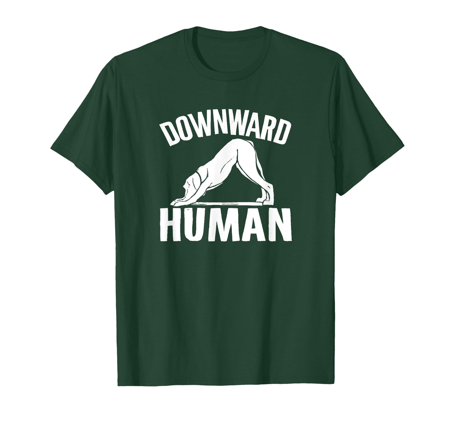 Downward Human, Yoga Pose, Dog Lover, Mediation T-Shirt, Small, Black